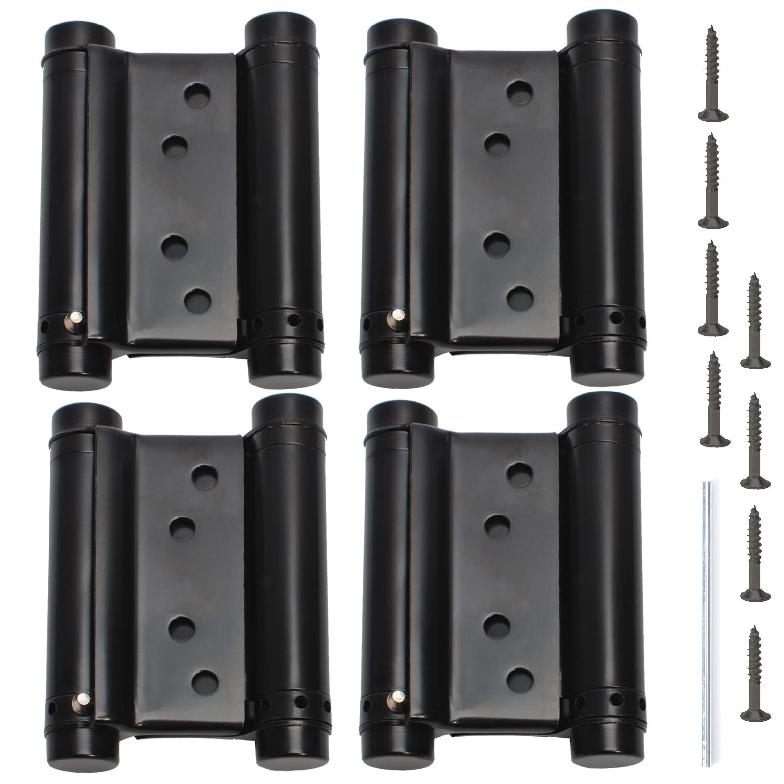 3" Double Action Spring Hinges, Self Closing Door Hinges for Saloon Cafe Pub ...