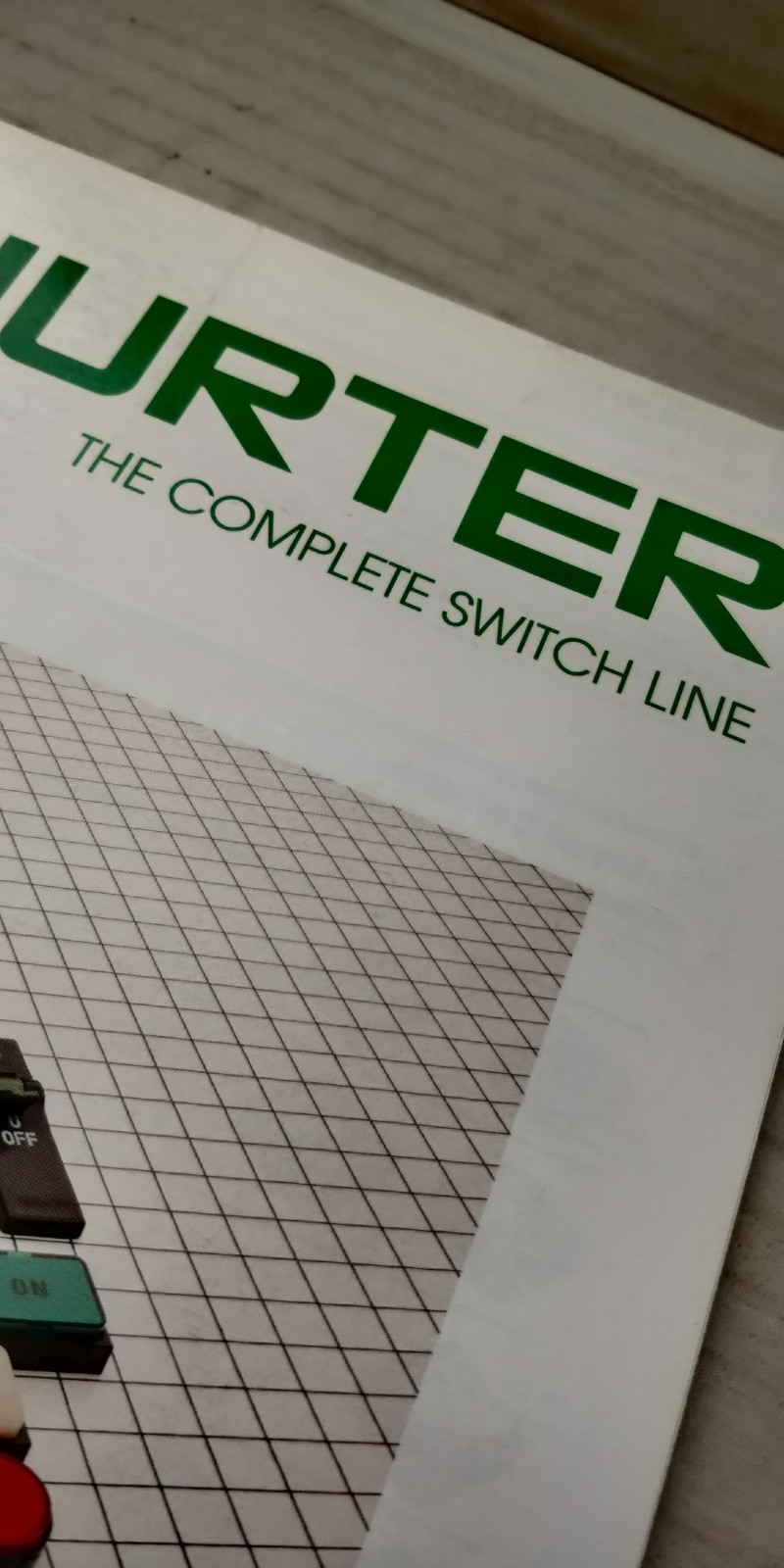 1987 SCHURTER THE COMPLETE SWITCH LINE CATALOG C5
