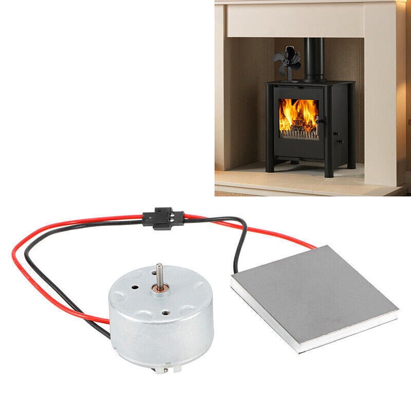 Metal Plastic Fireplace Fan Motor For Stove Burner Fan Heater Spare Parts Set L