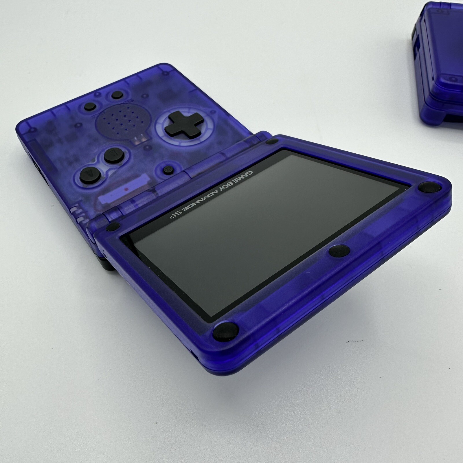 Gameboy Advance SP AGS-001 or IPS Grape Purple Glow *Glass Lens & New Battery*