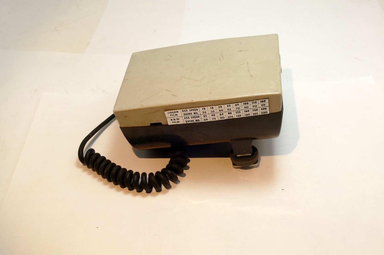 Spira-lite electronic flash - missing power cable
