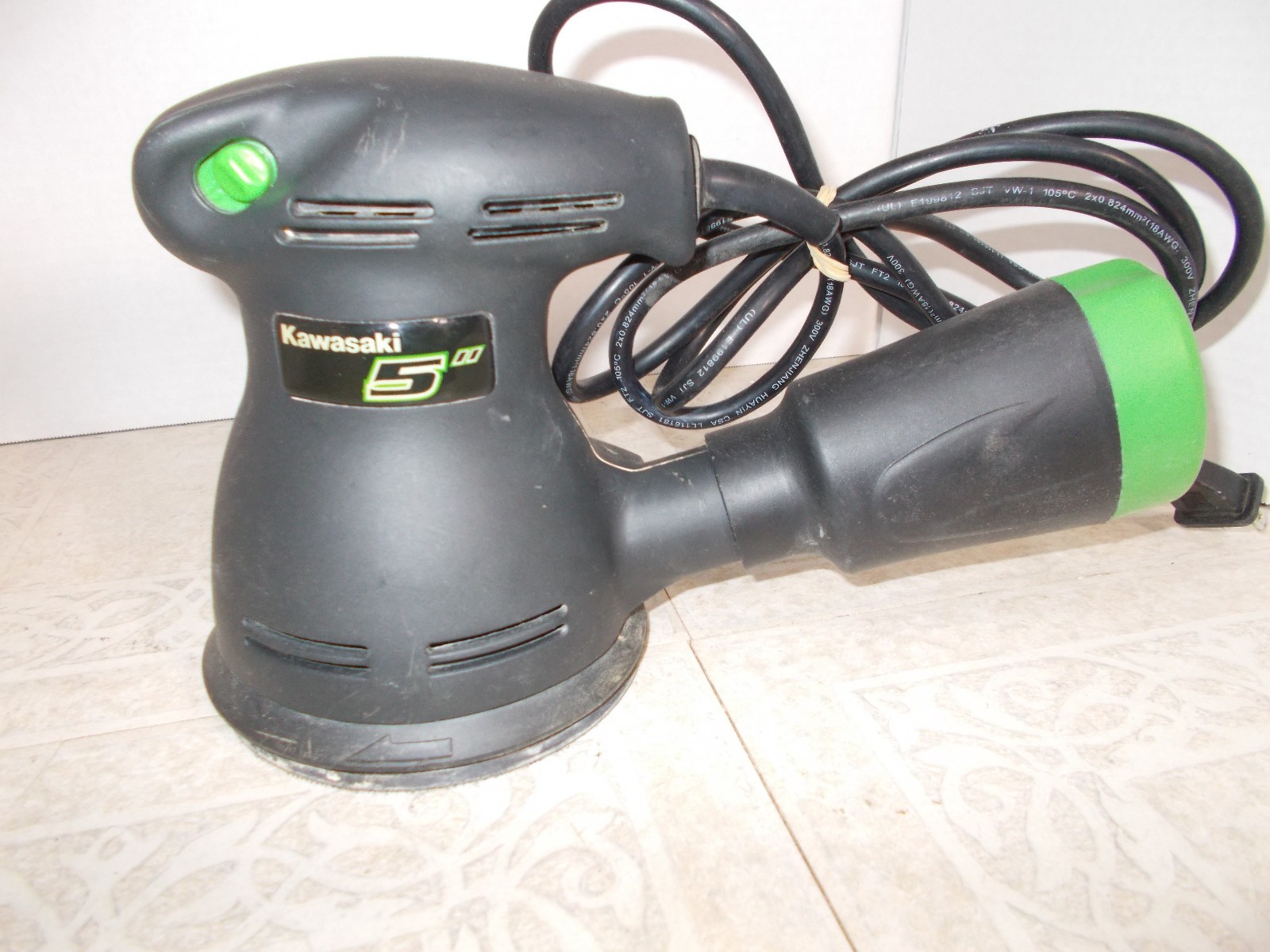 5” KAWASAKI Corded Electric Orbital Sander Various Speed 691337 w/Dust Collector