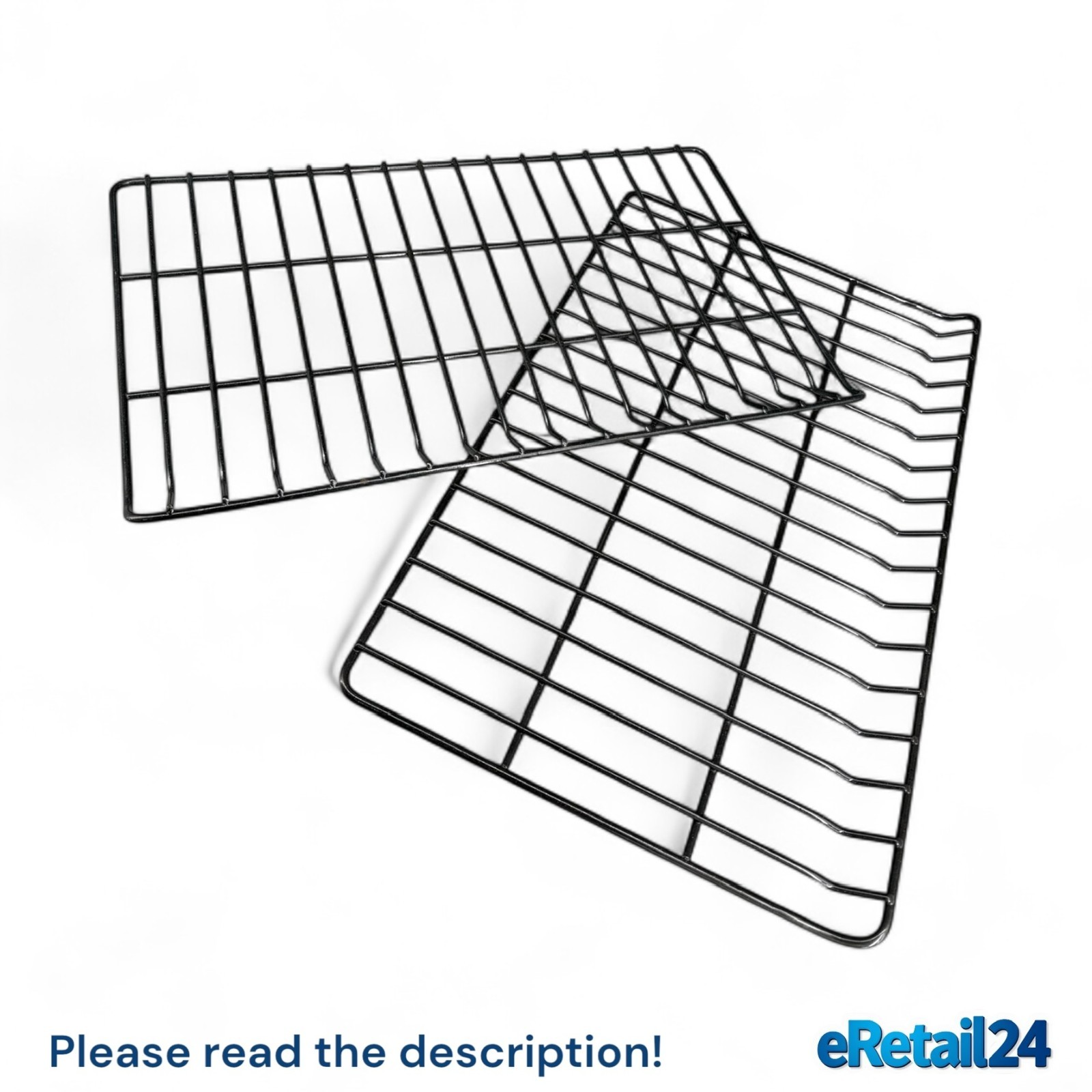 OEM GE Range Oven Rack WB48T10092 WB28T10049 (23 3/4" x 14 7/8") Set of 2