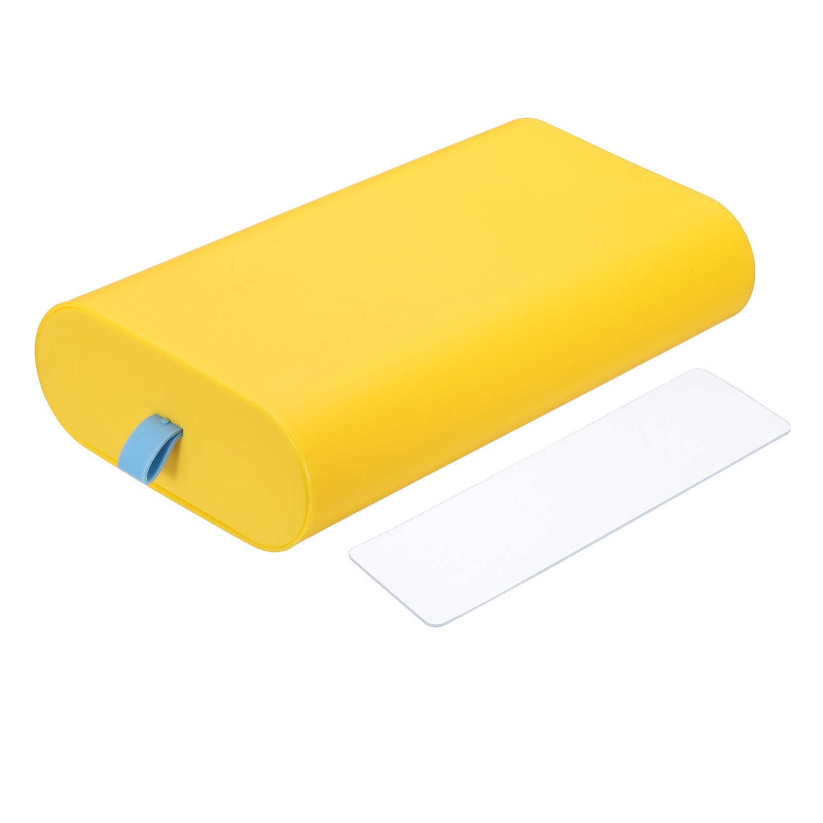 Self-Adhesive Slide Out Drawer Attachable Organizer Under Desk, Yellow, Large