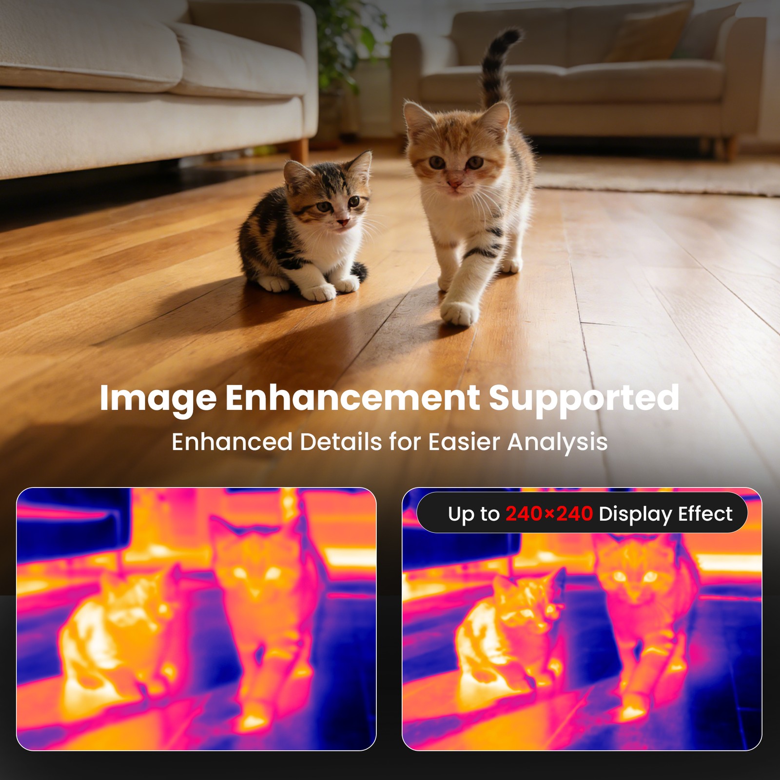 ANXTECH Infrared Thermal Imaging Camera 240*240 ISR Resolution for Android