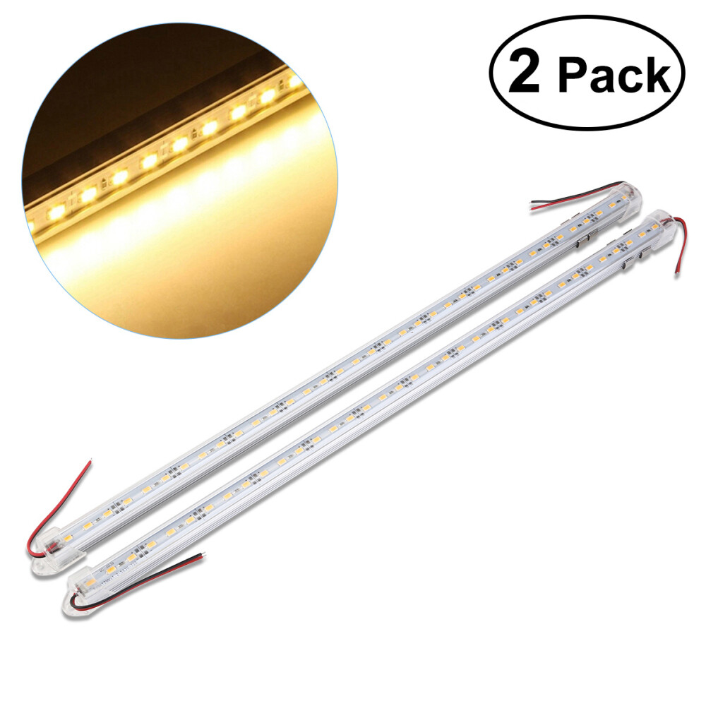 2pcs Rigid LED Strip 50CM Warm White DC 12V 36 LEDs LED Bar Bar Light for Home