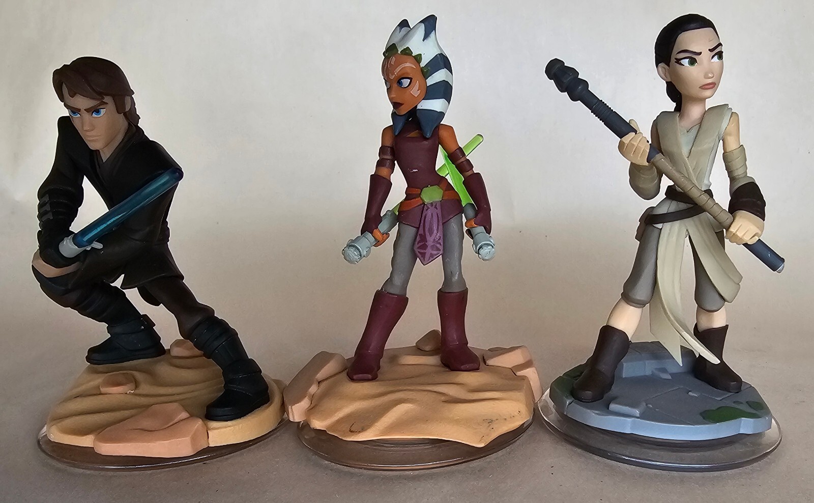 Lot of (3) Star Wars Disney Infinity 3.0 Characters - Ahsoka Rey and Anakin