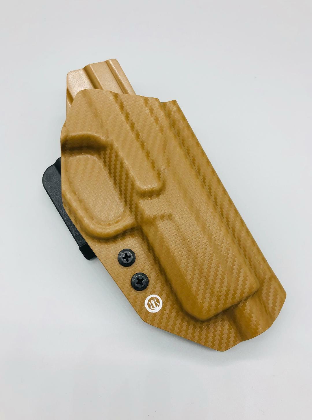 S&W M&P 22 Magnum Coyote Carbon Fiber OWB Holster w/ Speed Clips US Veteran Made