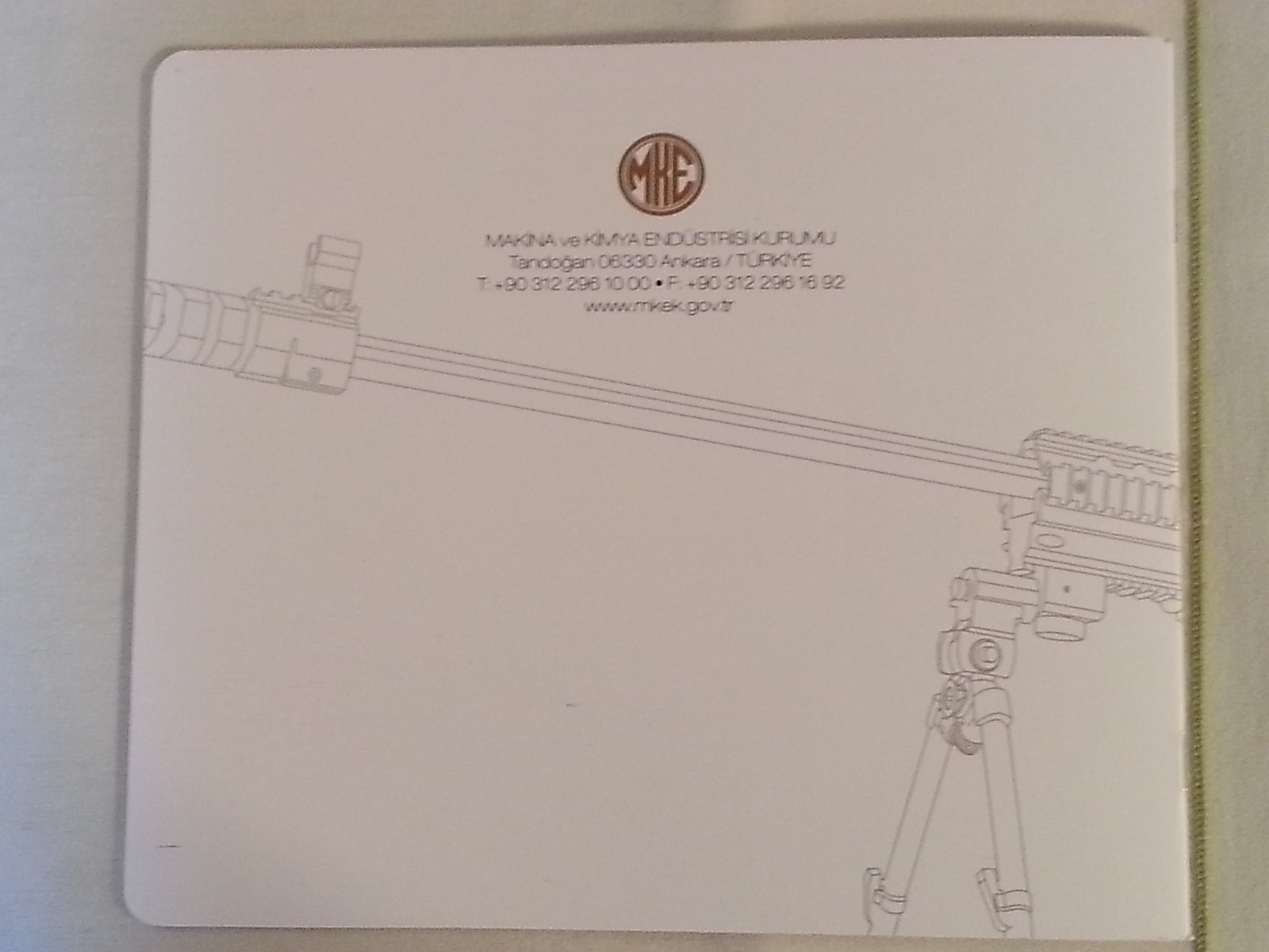 MKE JMK BORA-12r Rifle Military Product Booklet From Turkey