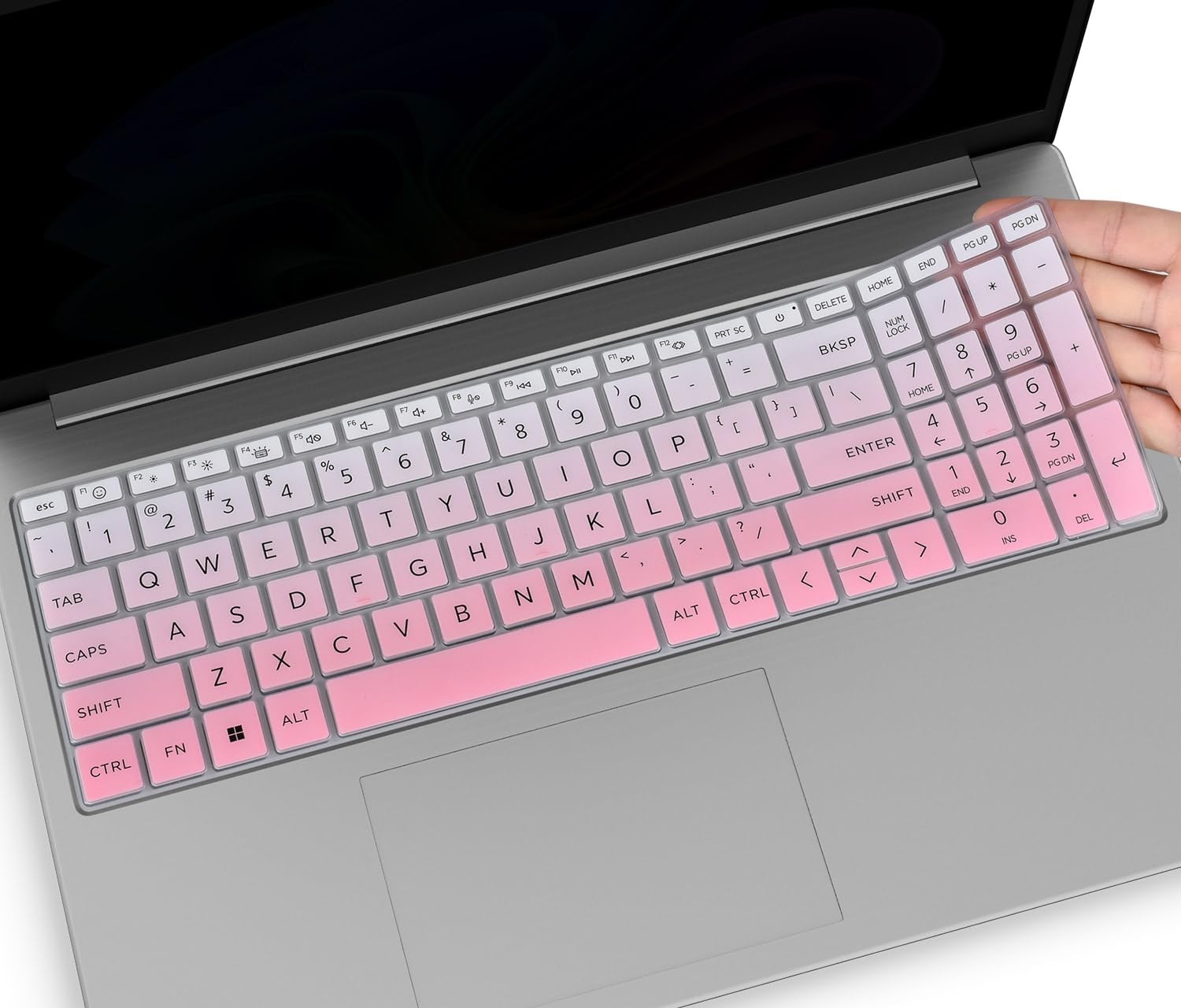 Keyboard Cover for 2026 2025 HP 15.6" Laptop 15-fc 15-fd Series, OmbrePink