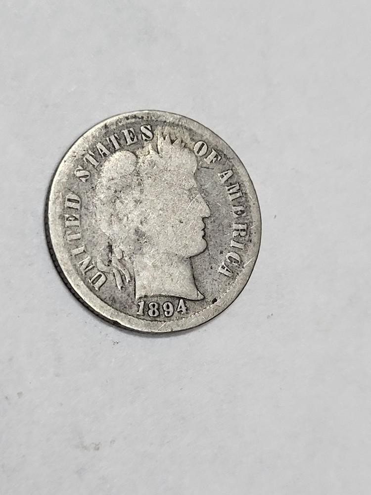 1894 Barber Dime CHEAP !!! A