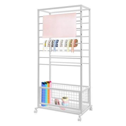 16-Layer Storage Rack - Floor Standing Organizer for Ribbons and More
