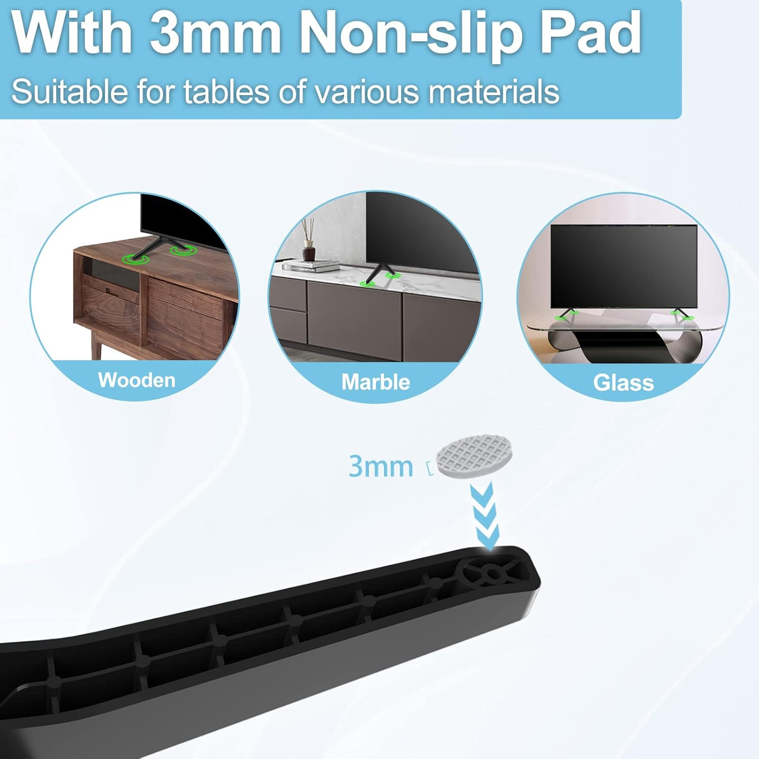 LG TV Stand Legs Replacement for Listed Models – 50–55 Inch Compatible