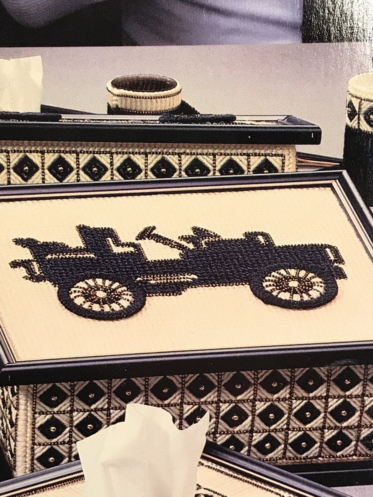 Diamonds For Him Plastic Canvas booklet masculine gifts Father's Day car husband