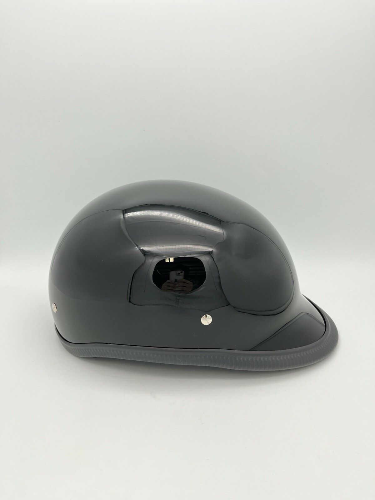 Daytona Hawk 1/2 Shell Helmet Quick Release Gloss Black XLarge Open Box