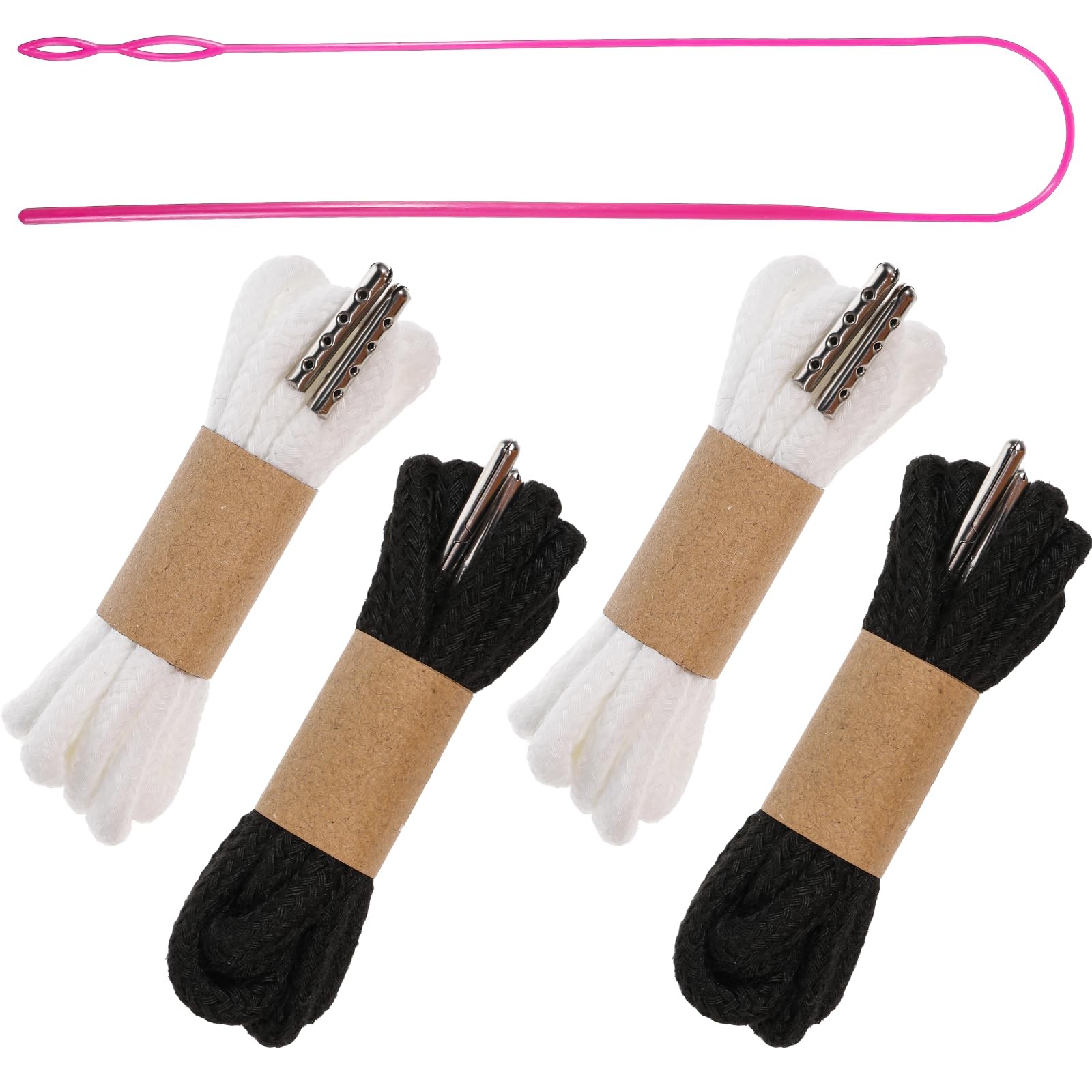 4PCS Drawstring Cord Replacement Drawstring with Easy Threader for Sweatpants...