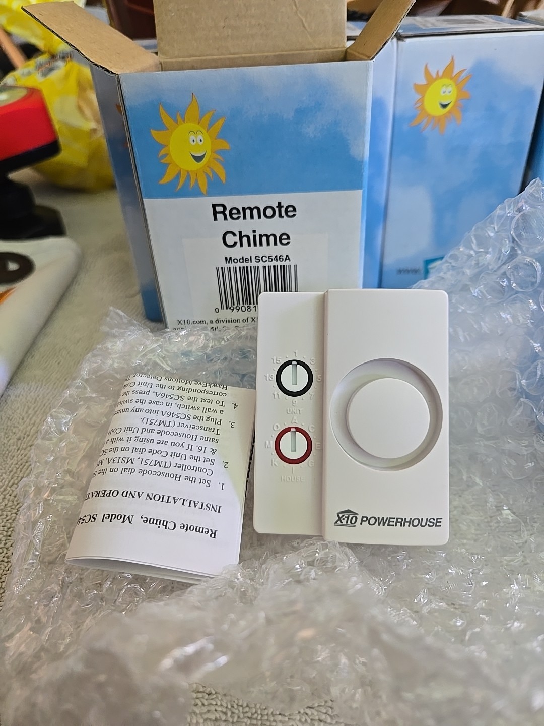 New X10 SC546A Plug-In Remote Chime Module