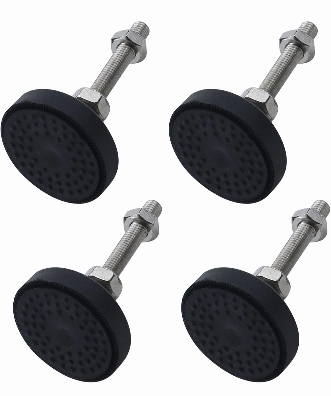 8Pcs M8 Thread Adjustable Foot Cups Reinforced Nylon Base 2 Inch Diameter Art...