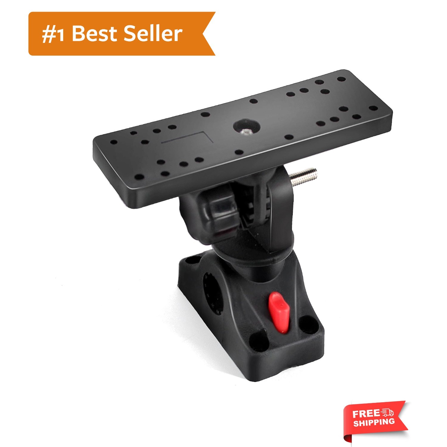 Fish Finder Mounts for Boat, 360° Adjustable Fish Finder Mounting Brackets, D...