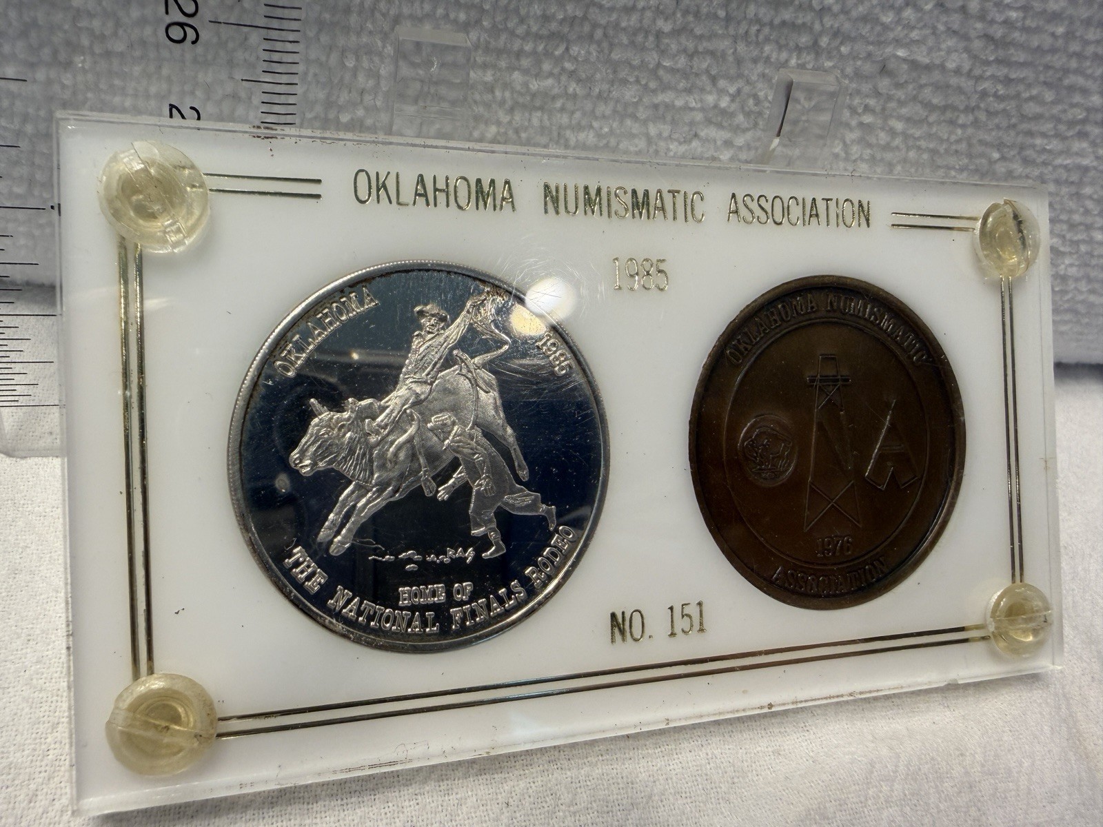 Oklahoma Numismatic Association No 151 - 2 Medallion Set