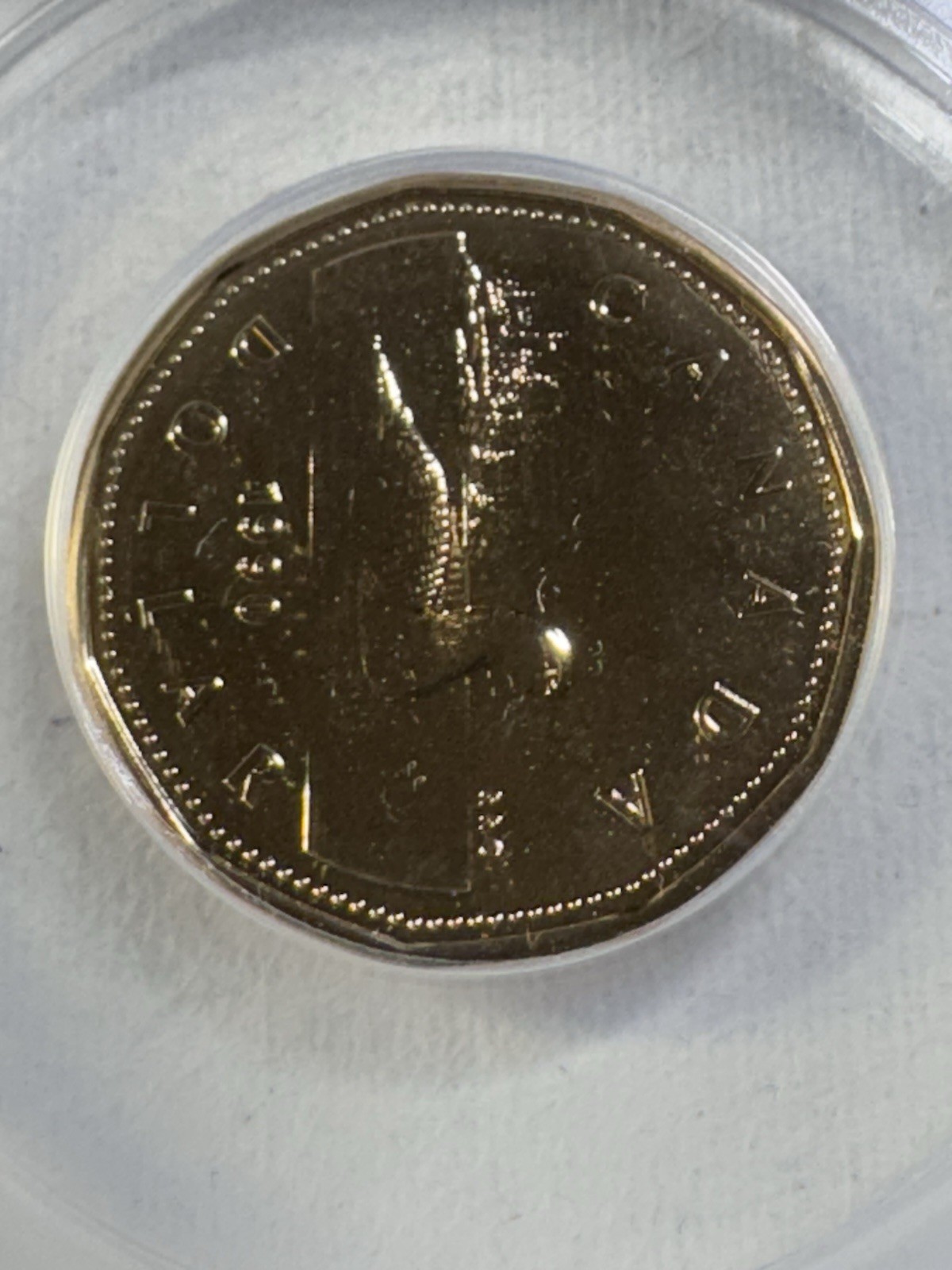 1990 Canada 1 Dollar Loonie Proof Like Graded MS 68 by ANACS