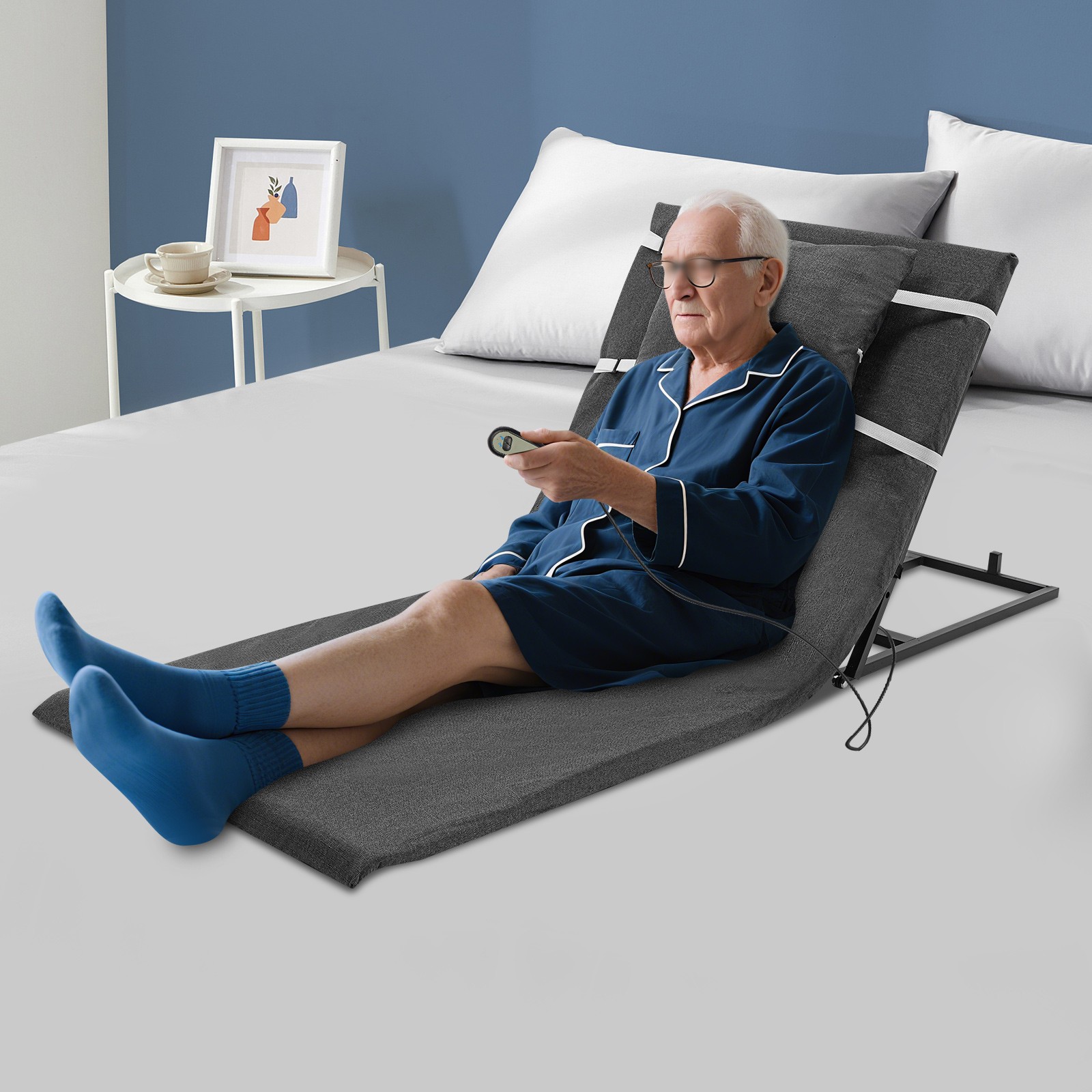 Electric Lifting Bed Backrest Adjustable Back Rest Bed Sitting Backrest 2-80°