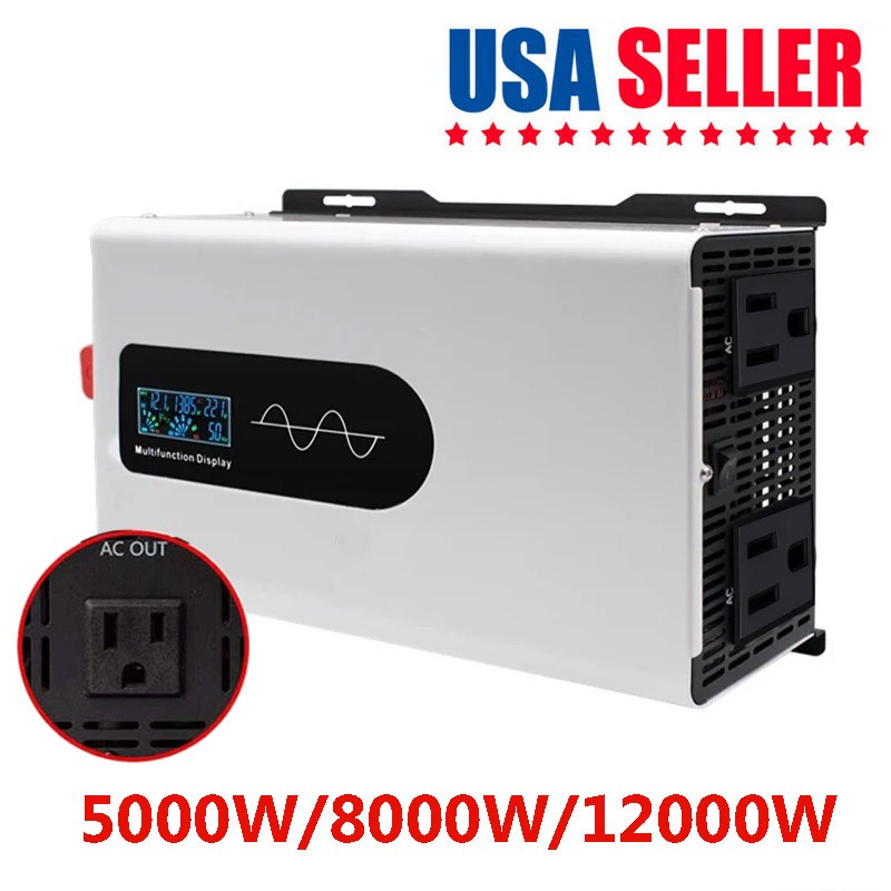 Off Grid Pure Sine Wave Solar Inverter 5000W 8000W 12000W 12V 24V 48V 72V 110V