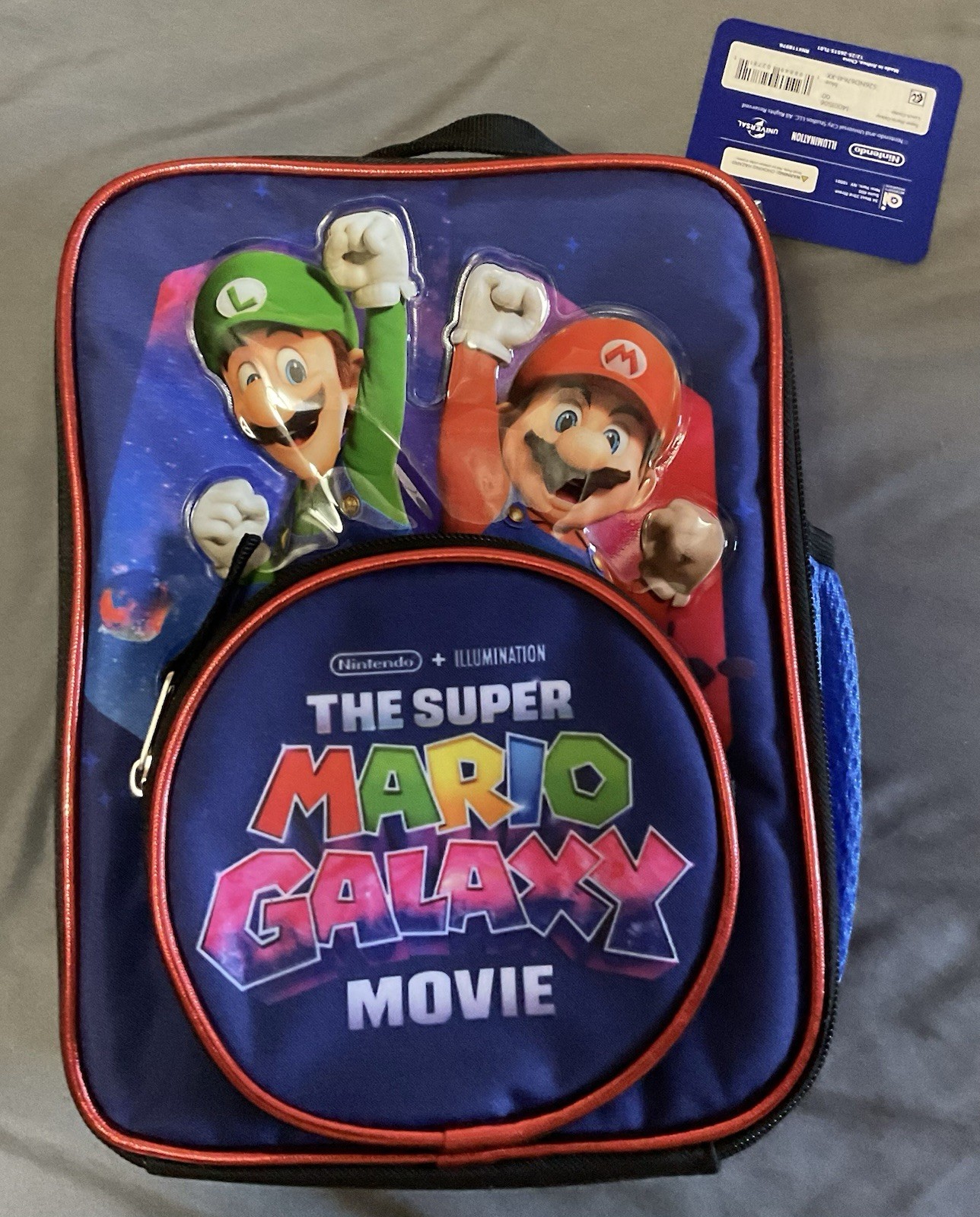 Super Mario Galaxy Movie Exclusive Reusable Lunch Kit. 3D