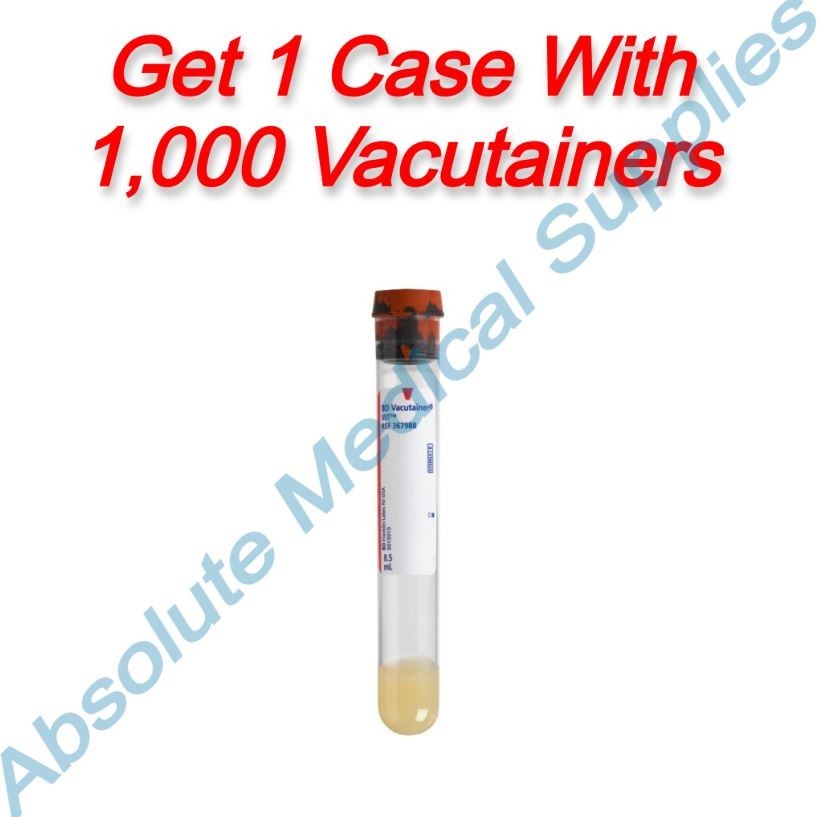 *1,000-Pieces* BD 8.5 mL Plastic Tubes 367988