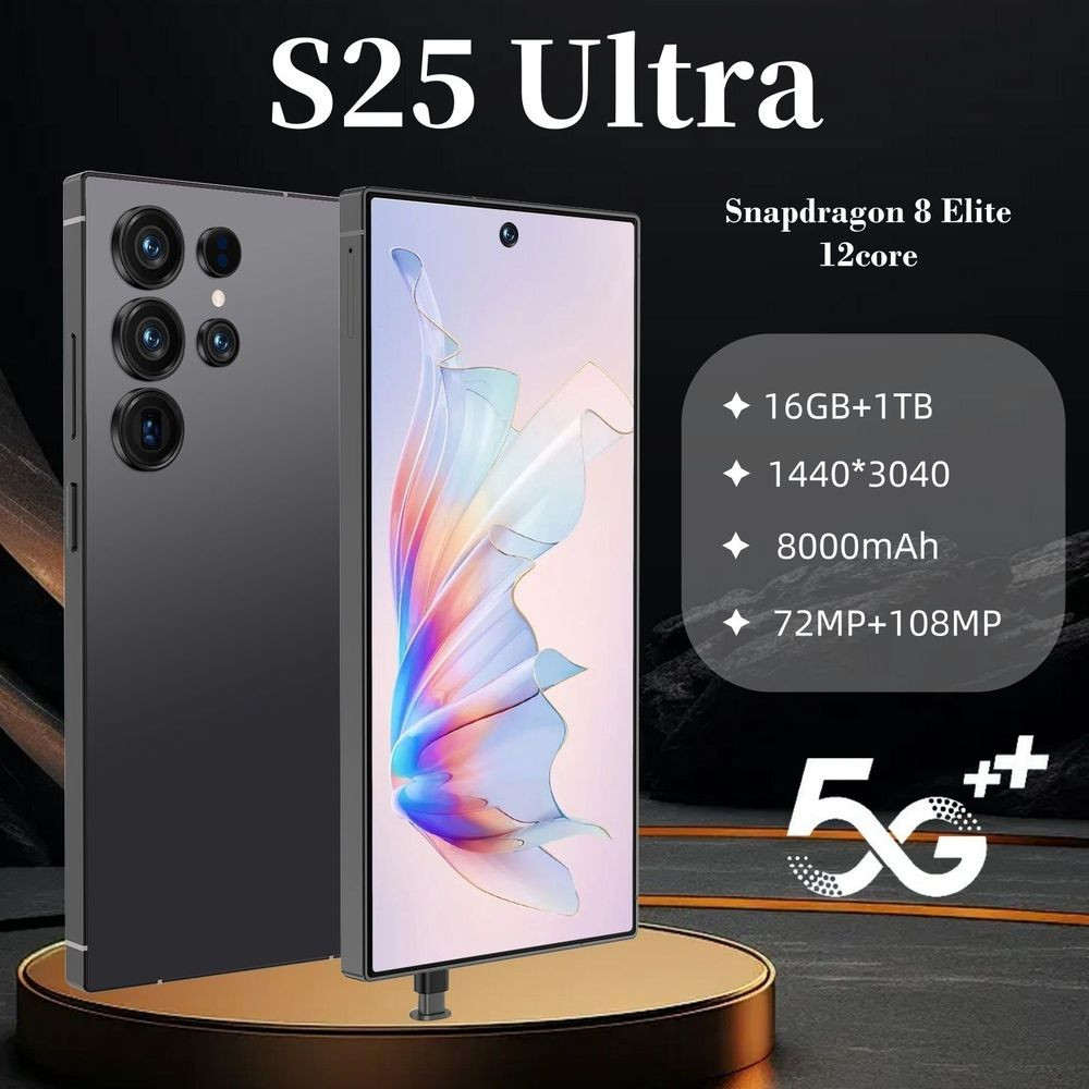 NEW 5G Unlocked S25 Ultra Smartphone 6.9" 16+1TB 8000mAh Android 15 Dual SIM