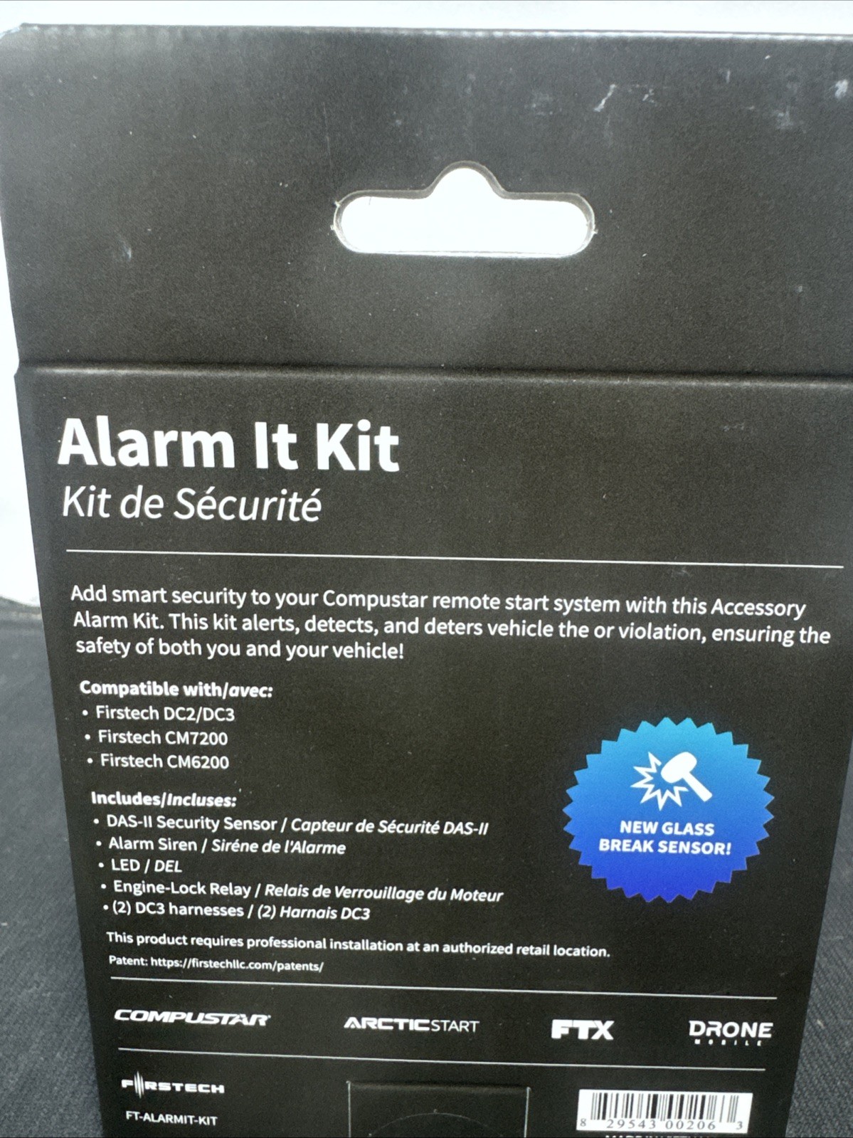 Compustar FT-AlarmIt-Kit V2 Alarm It DAS II Sensor with LED & Siren. Firstech