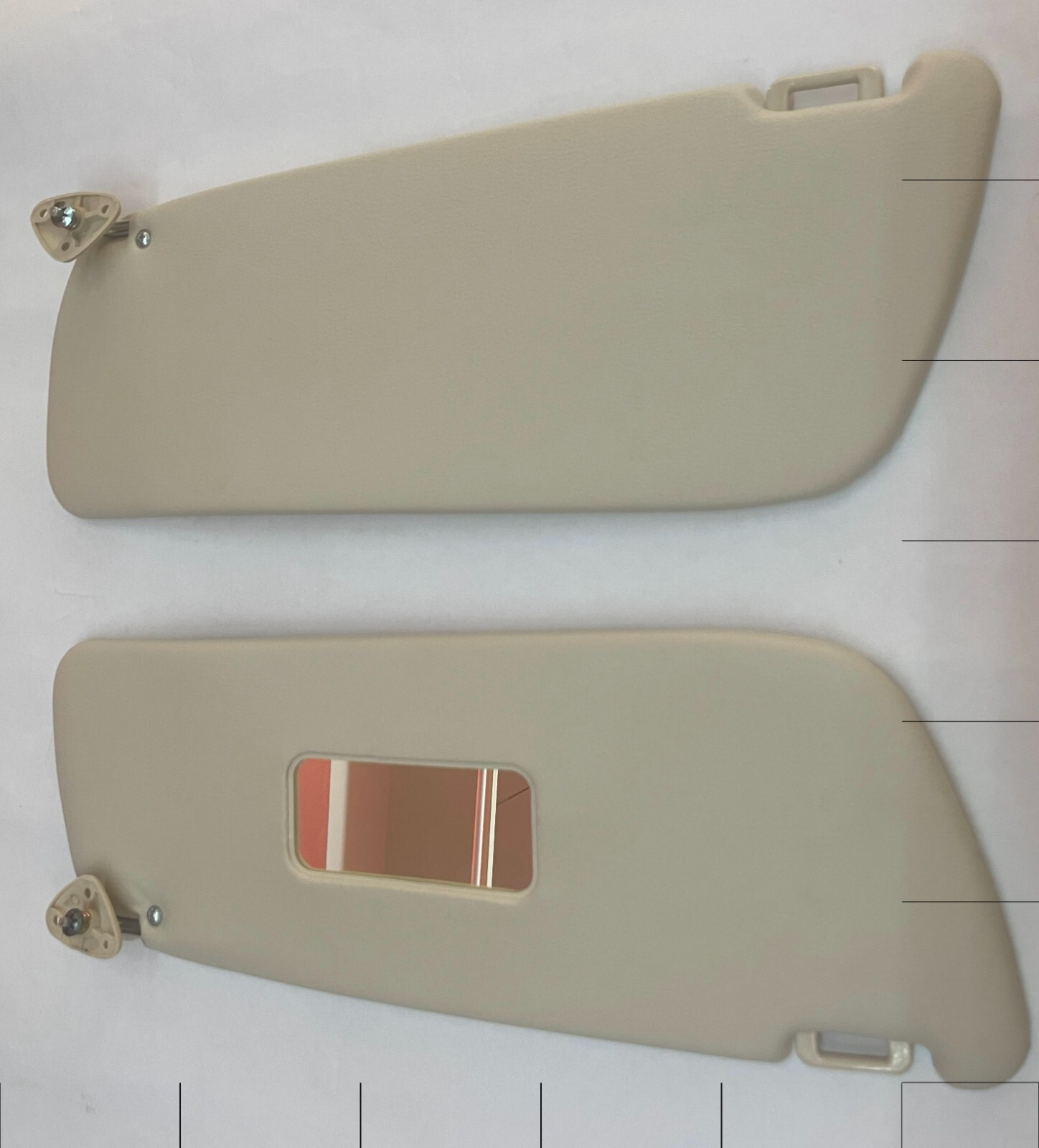 Mercedes W108 W109 Sunvisors pair Cream New
