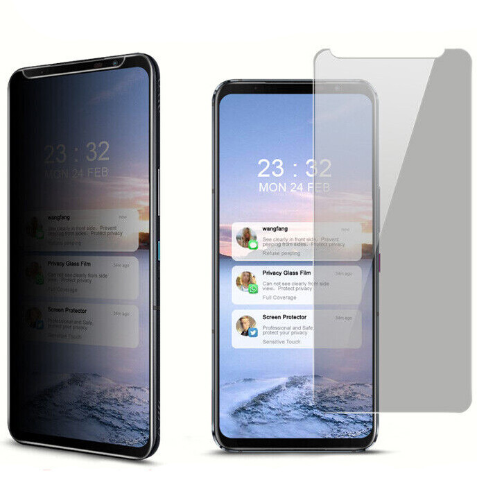 For ASUS ROG Phone 6 Privacy Anti-Spy Tempered Glass Screen Protector