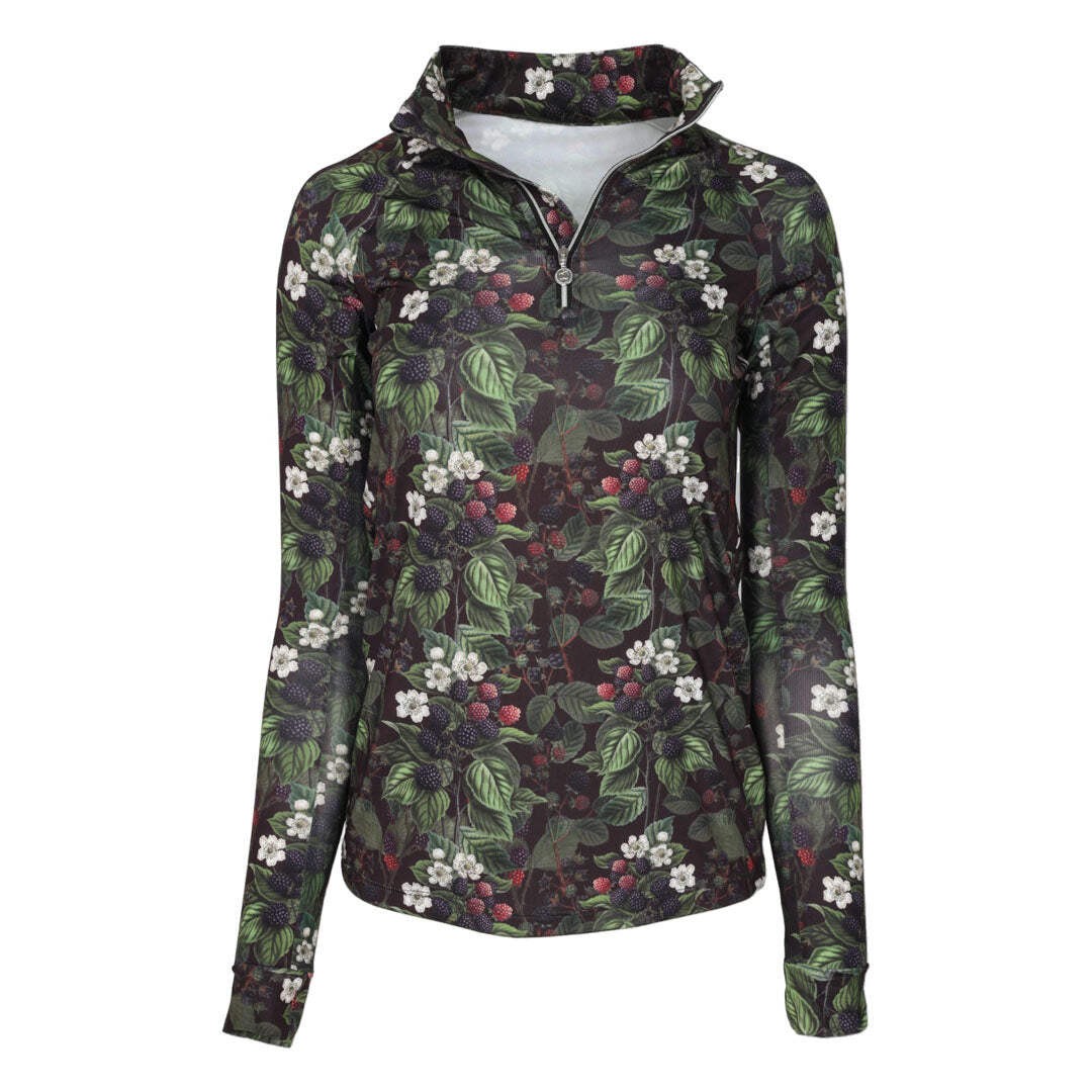 Dapplebay Blackberry Daze 1/4 Zip Riding Top