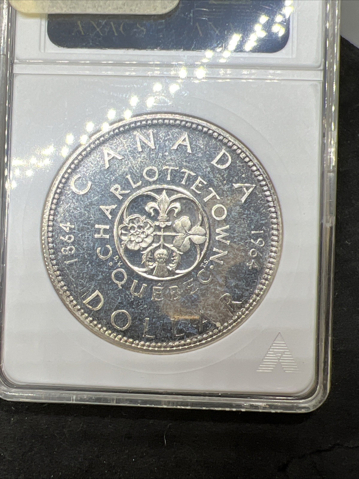 1964 $1 Canada 80% Silver Dollar Coin ANACS MS67 PL Proof like PL67