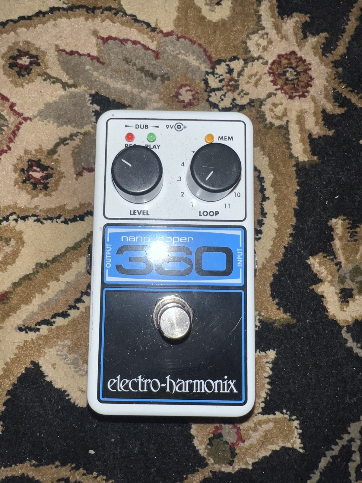 Electro-Harmonix Nano 360 Compact Looping Guitar Pedal Looper + Power Supply!