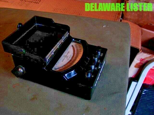 *ANTIQUE GENERAL ELECTRIC GE TYPE DP-9 ANALOG MILLIVOLT VOLTMETER Bakelite Case