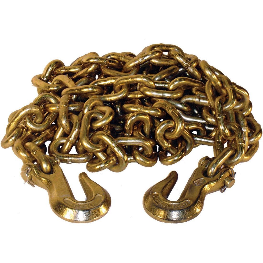AutoHauler Supply 1/2 inch x 20 ft Grade 70 Binder Transport Chain, Grab Hooks