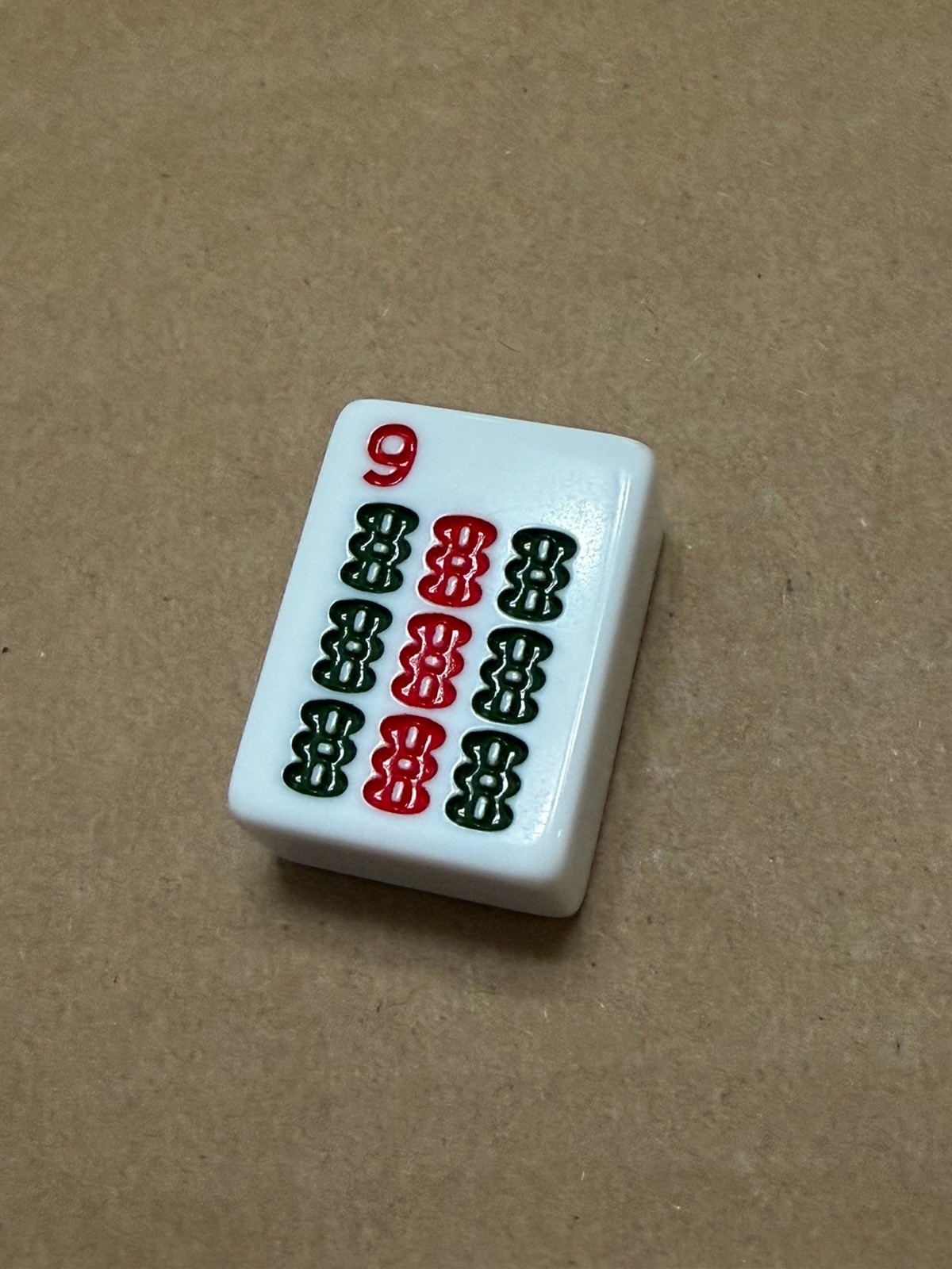 9 Bam - NEW - American Mahjong Replacement Tile White 1 1/8”x 7/8” x 1/2”