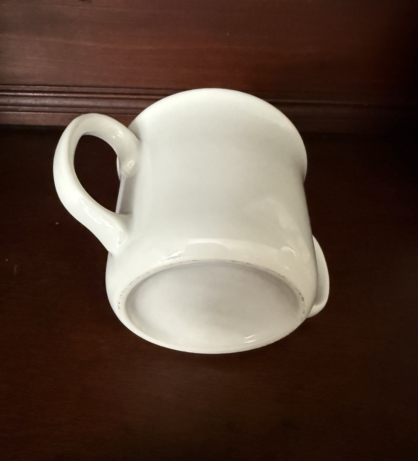 White Ceramic Coffee Tea Soup Cup Mug w/ Double Handle