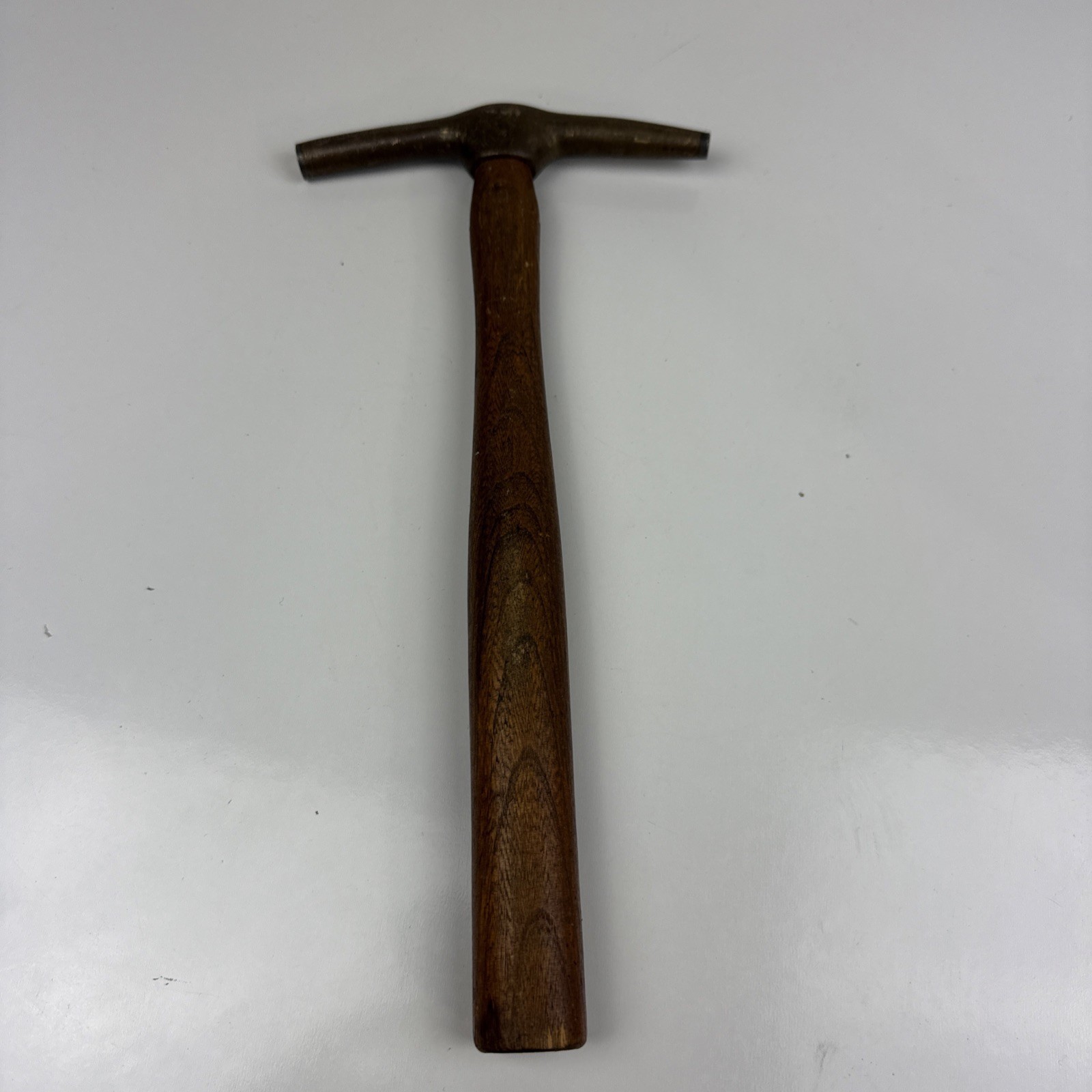 Vintage G W Mount BRASS Tack Hammer Magnetic HEAD USA 11 5/8”x 5 1/2”