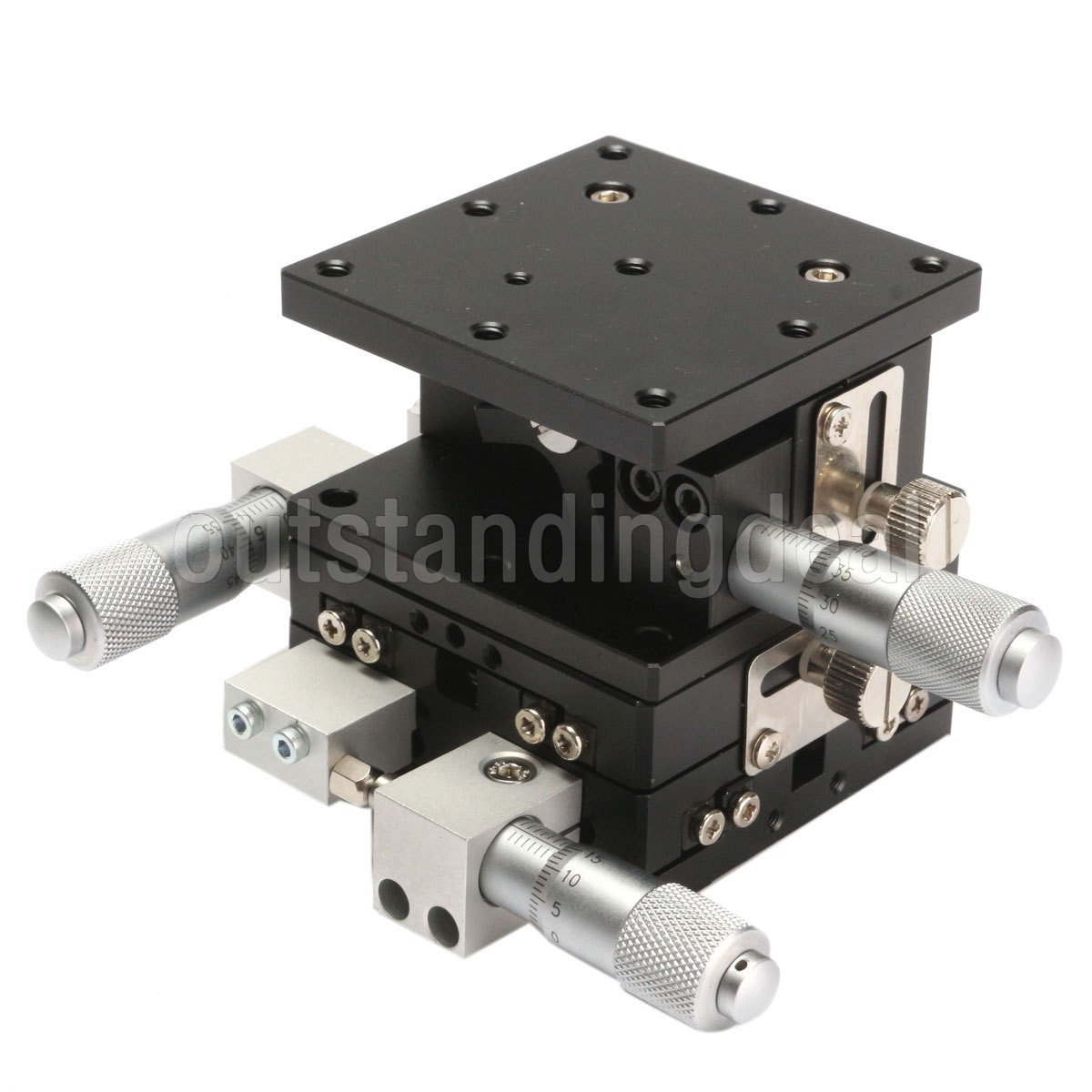 3 Axis Linear Stage Trimming Platform Bearing Tuning Sliding Table 60x60mm