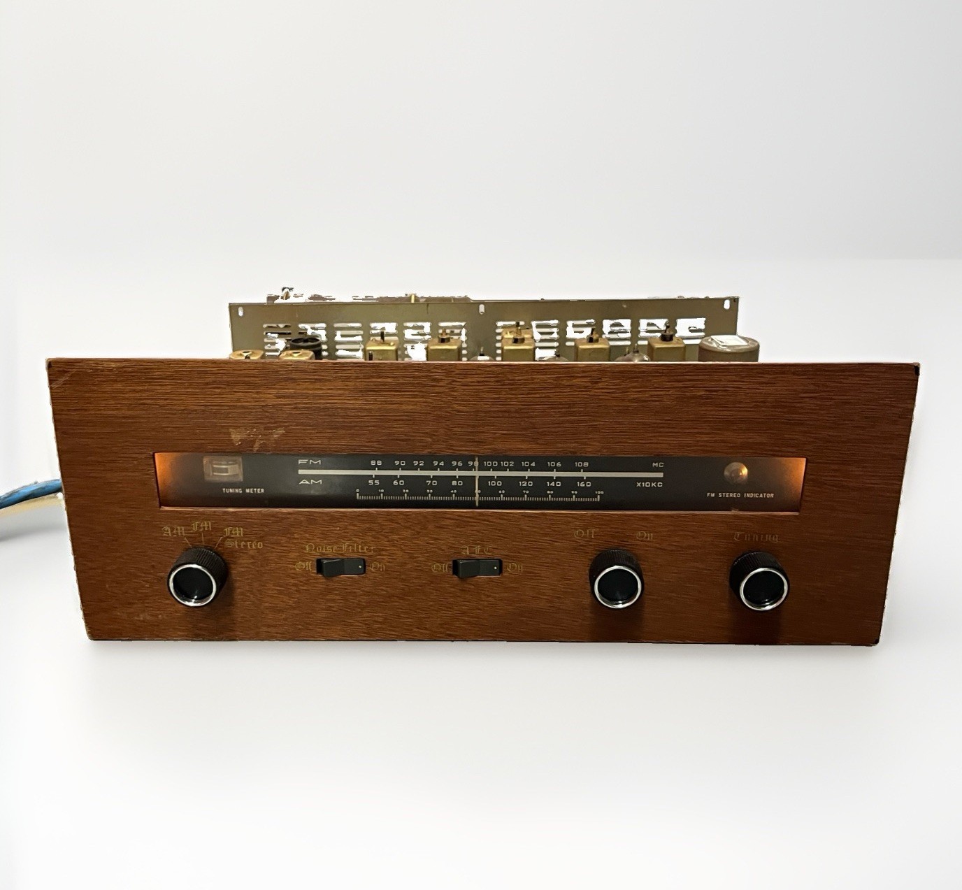 Vintage Trio Kenwood AFX-210 AM/FM Multiplex Tube Stereo Tuner Japan Powers On
