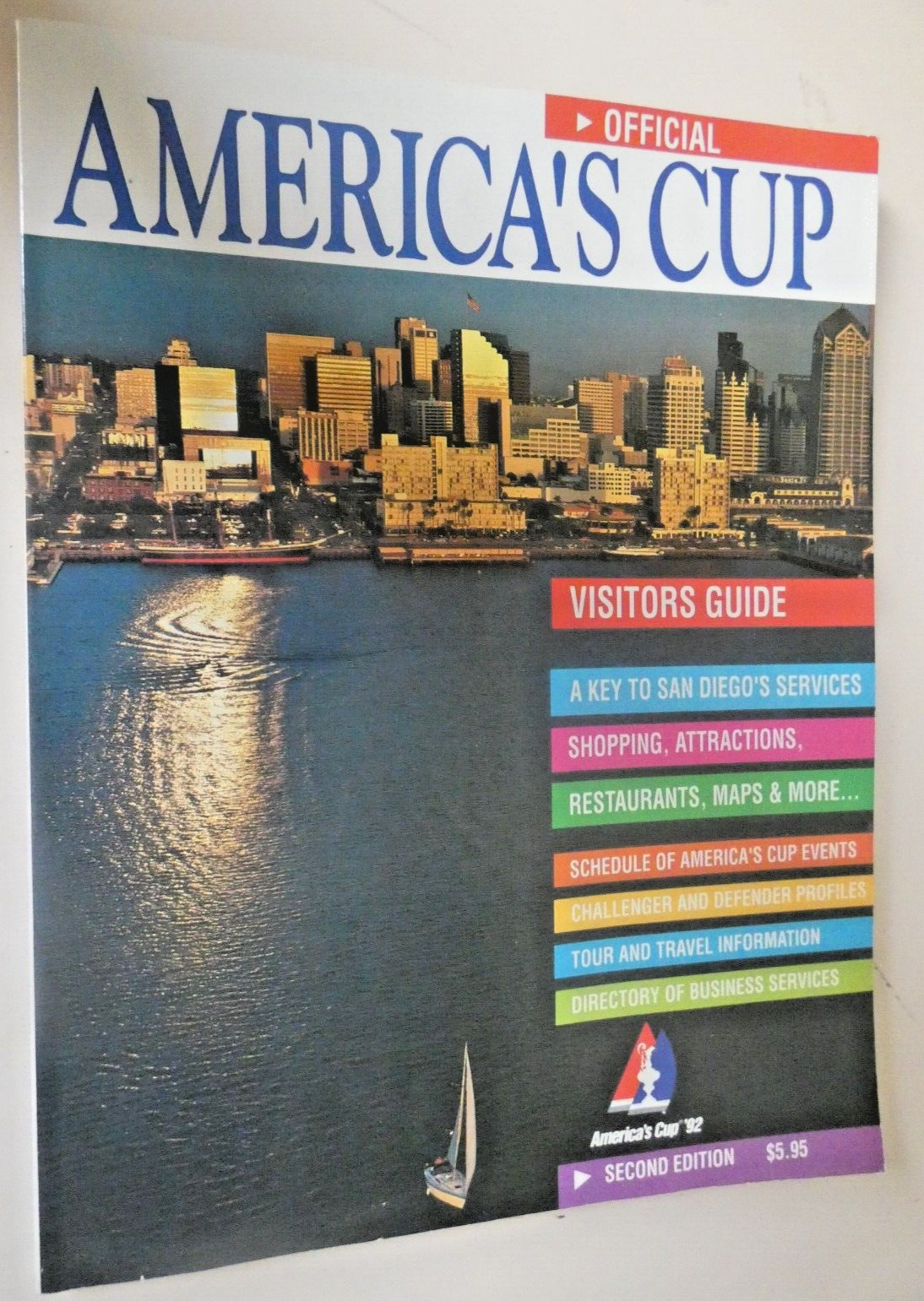 1992 - AMERICA'S CUP - August -Visitors Guide Publication - San Diego -186 Pages
