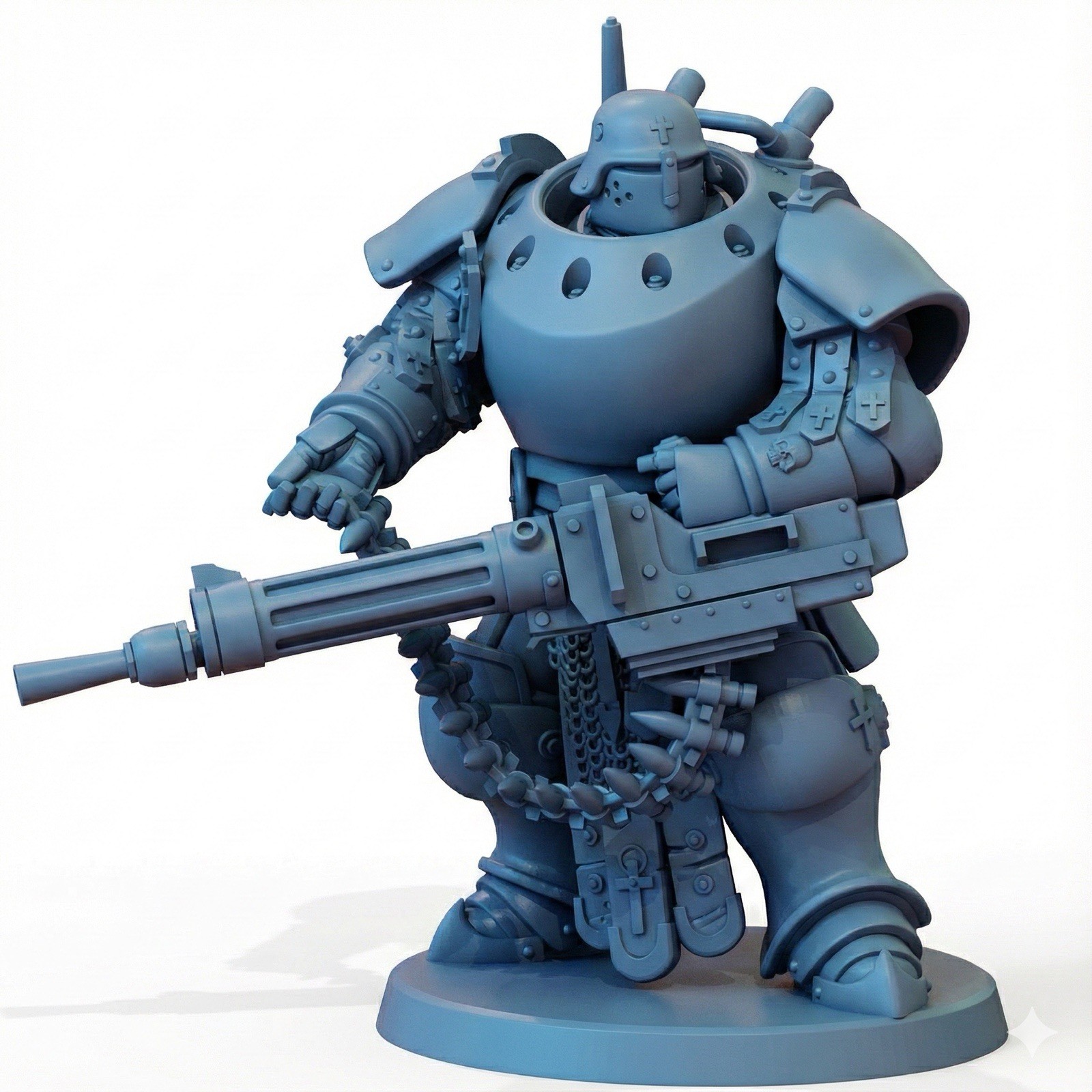 Red Pilgrim - Heavy Infantry in Machine Armor - Compatible w/  Grimdark Crusade