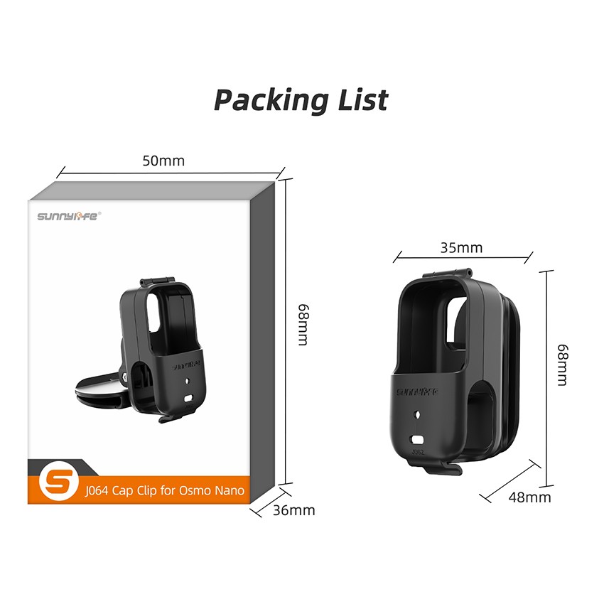 360° Rotating Brim Clip Camera Duckbill Cap Head Mount for Osmo Nano