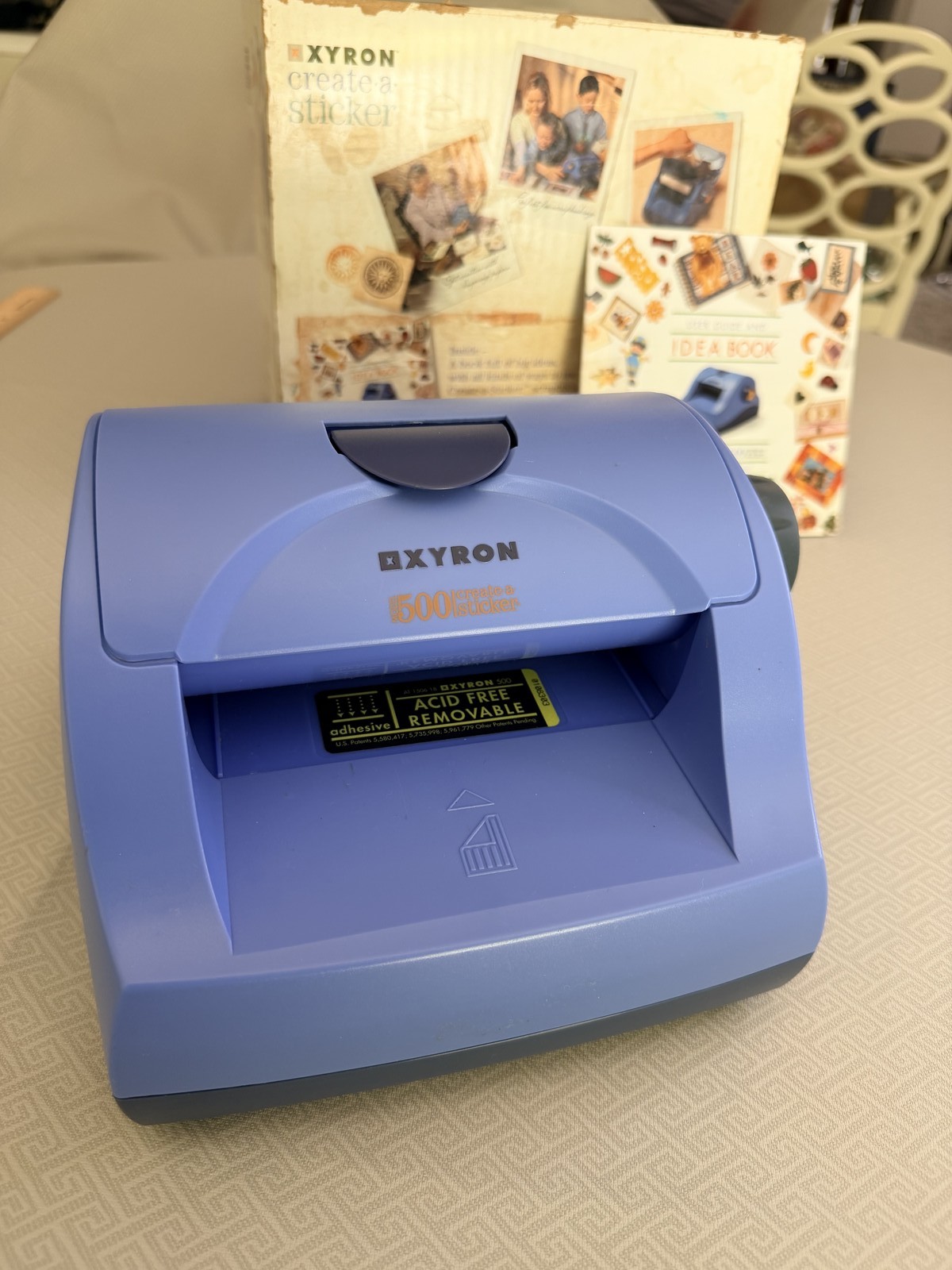 Xyron Create-A-Sticker Machine Model 500 Scrapbooking Tool with Sticker Roll