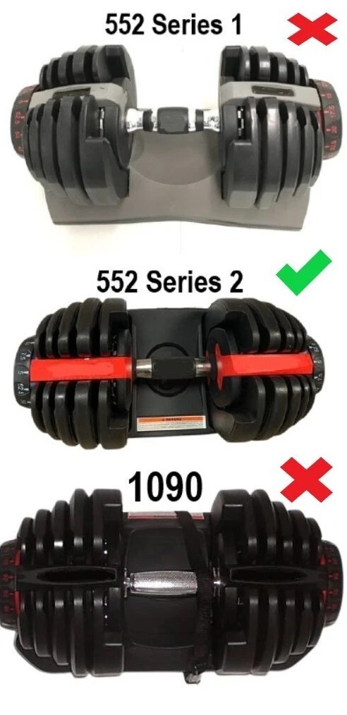Bowflex SelectTech 552 Dumbbells Plate 2 Replacement Weight 2lb 8oz SERIES 2