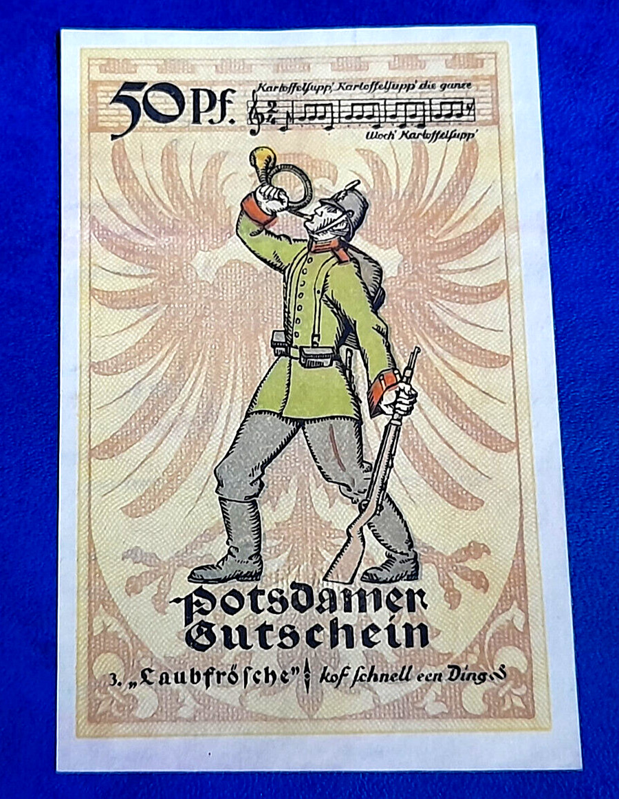 POTSDAM NOTGELD 50 PFENNIG 1921 EMERGENCY MONEY GERMANY BANKNOTE (31756)