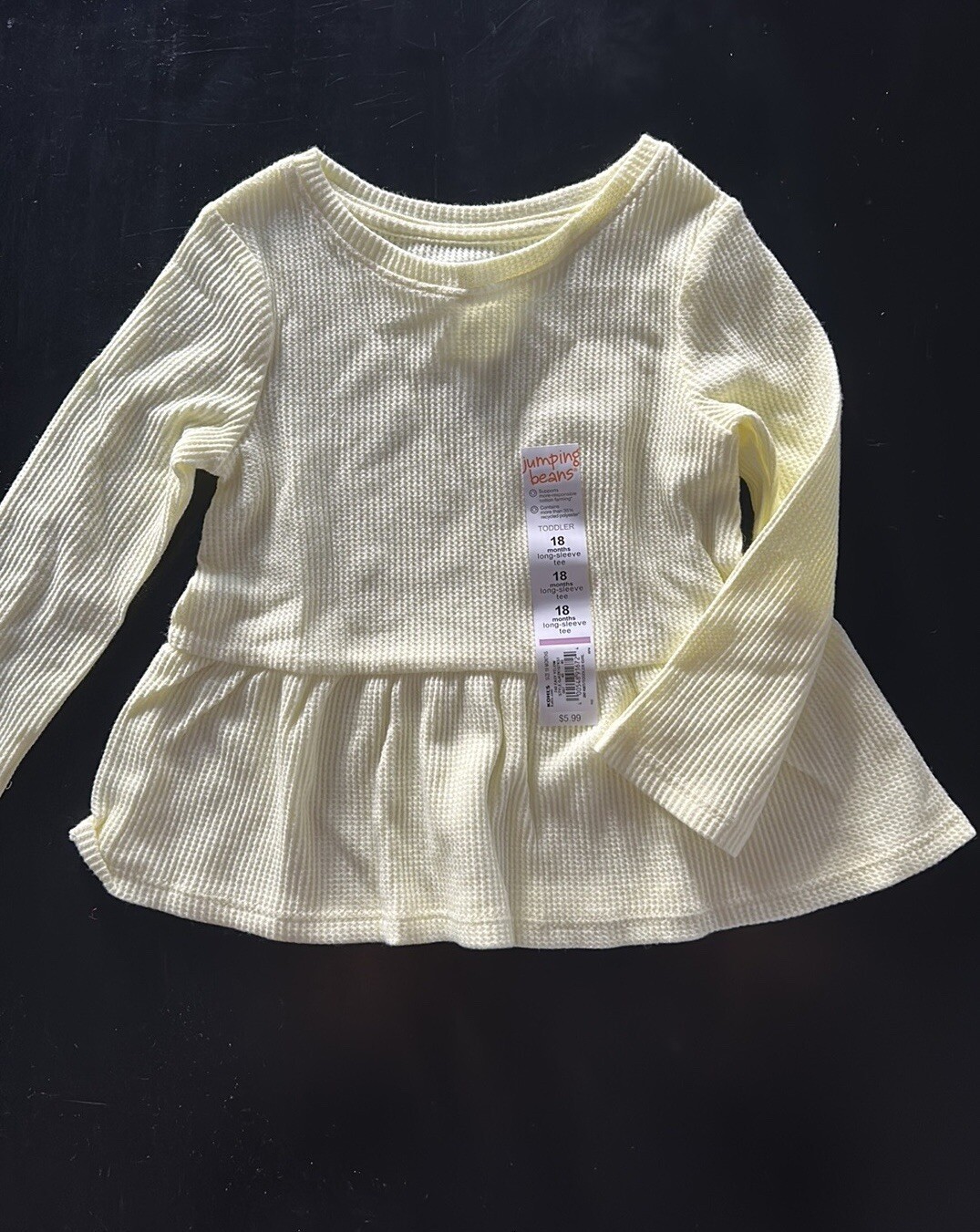 Pretty Yellow Long Sleeve Top 18 Mos